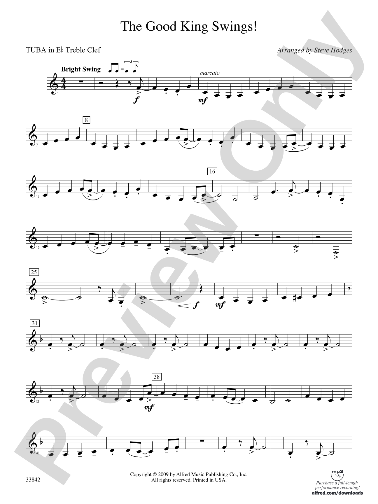 The Good King Swings!: (wp) E-flat Tuba T.C.