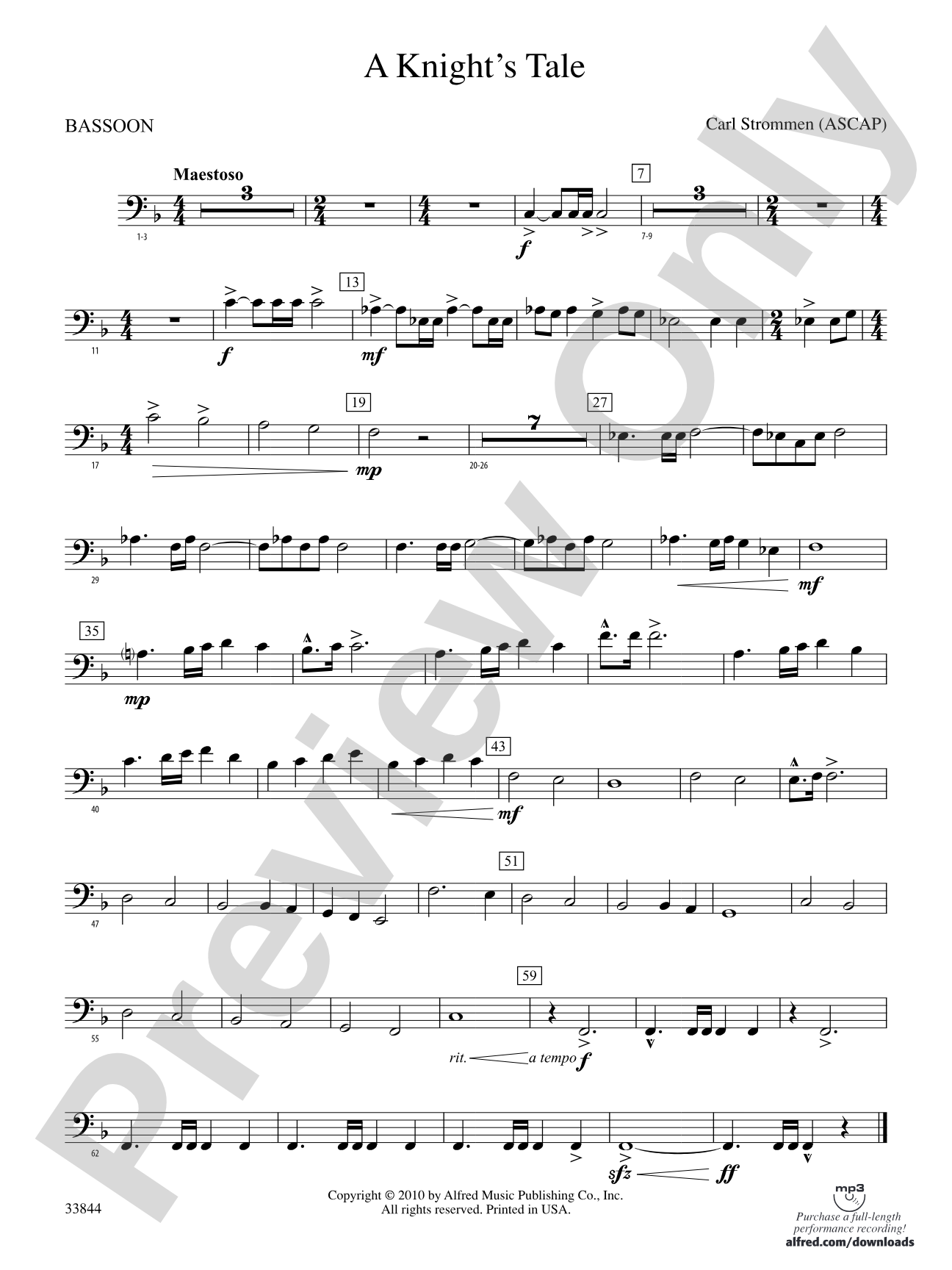 A Knight's Tale: Bassoon