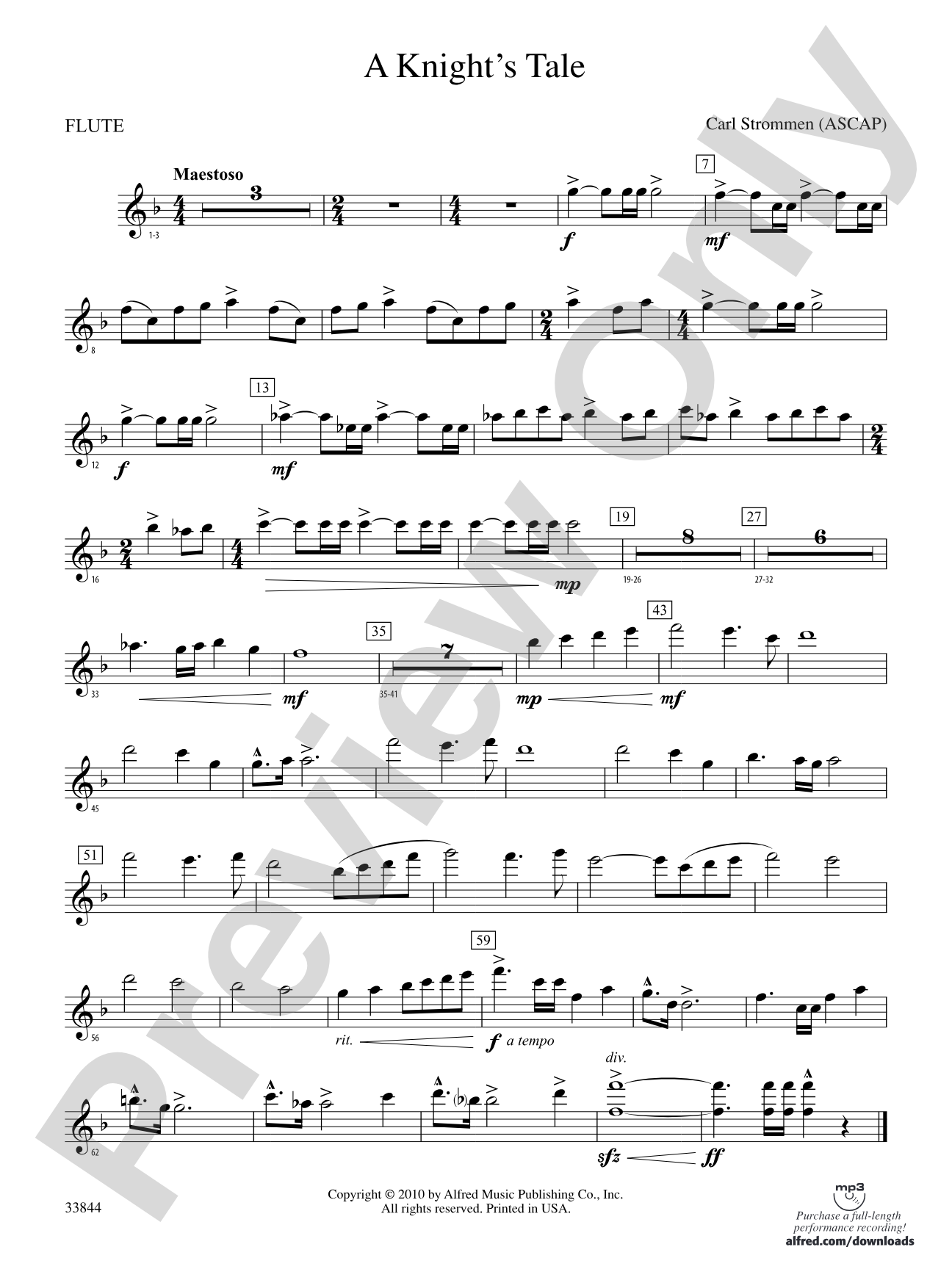 A Knight's Tale: Flute