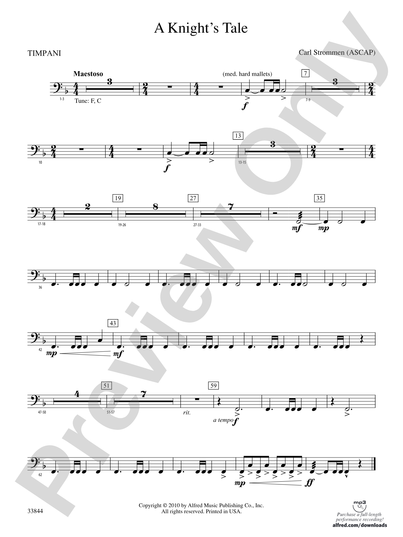 A Knight's Tale: Timpani