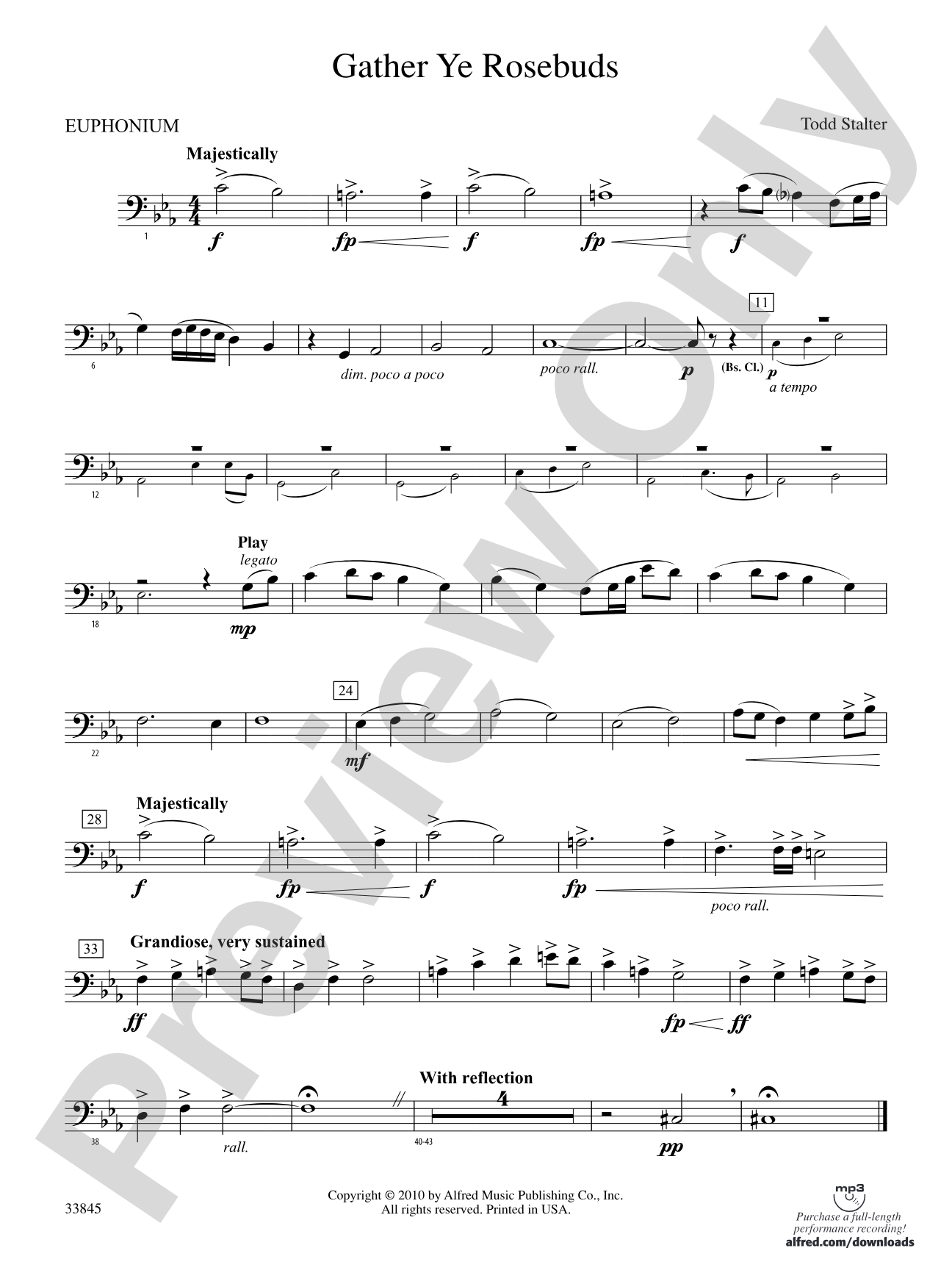 Gather Ye Rosebuds: Baritone B.C.
