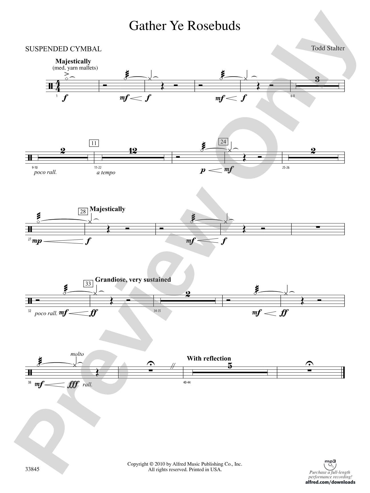 Gather Ye Rosebuds: Cymbals
