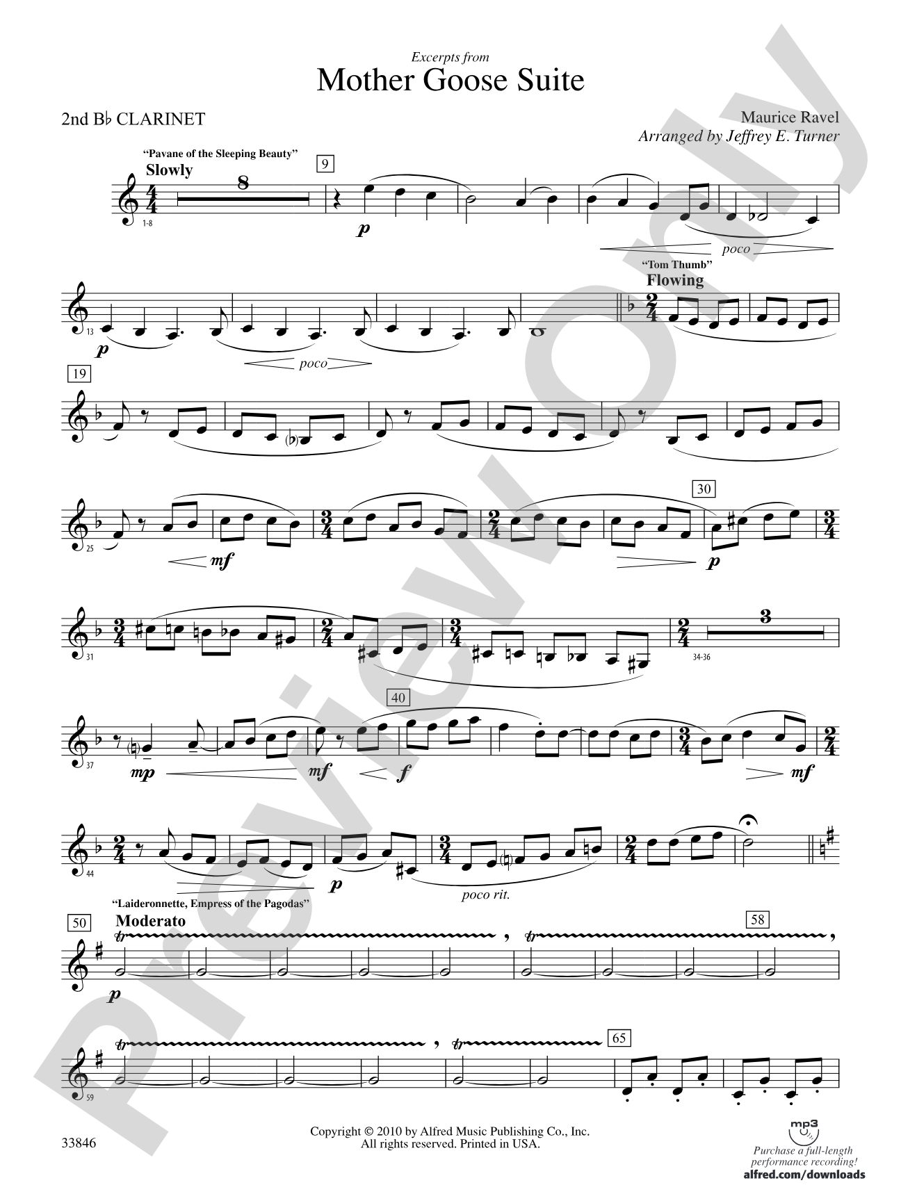 Mother Goose Suite: 2nd B-flat Clarinet