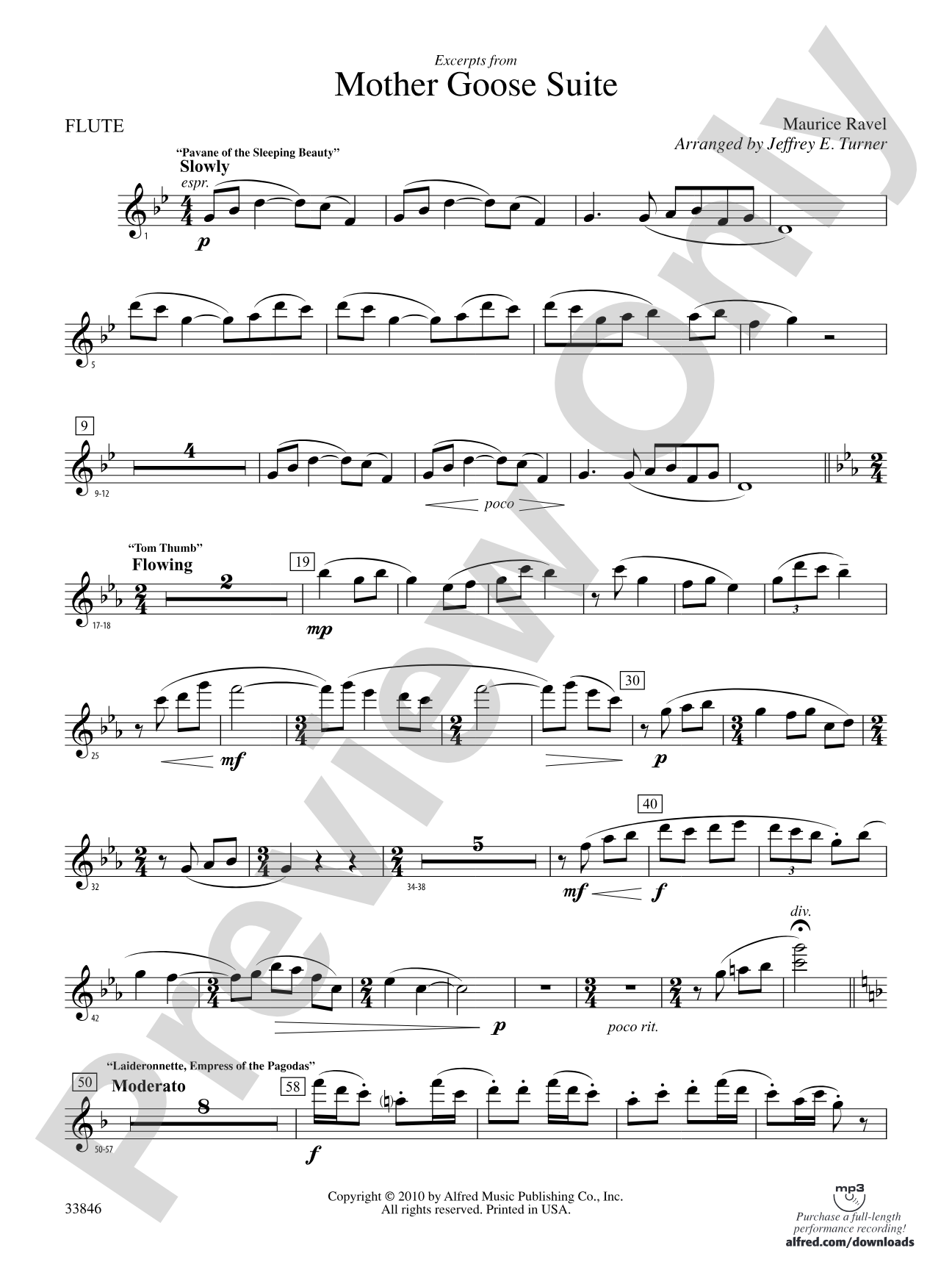 Mother Goose Suite: Flute