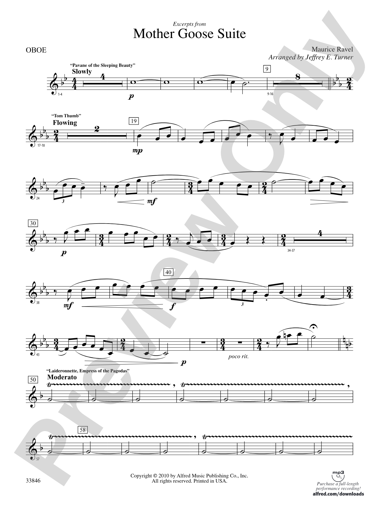Mother Goose Suite: Oboe