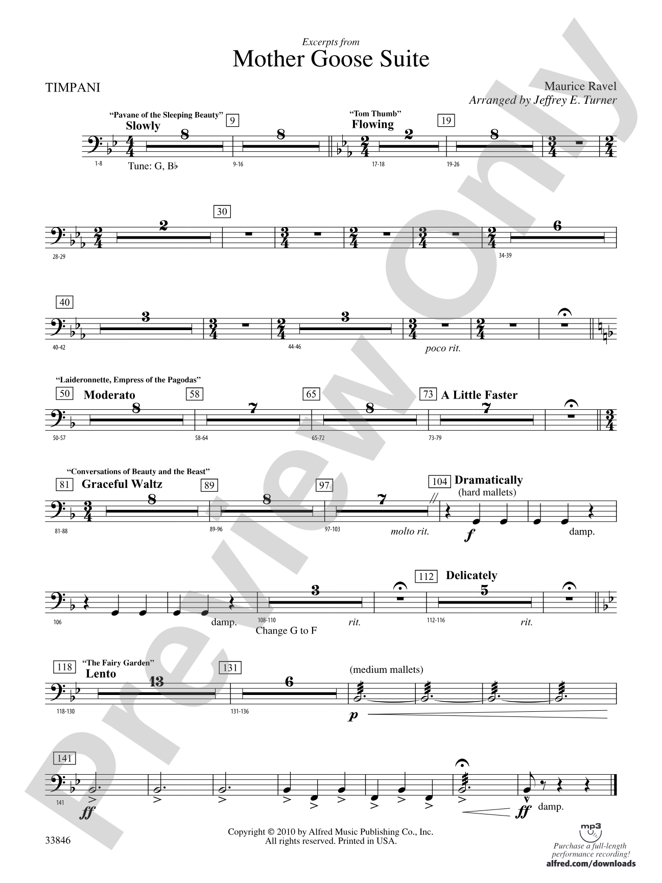 Mother Goose Suite: Timpani