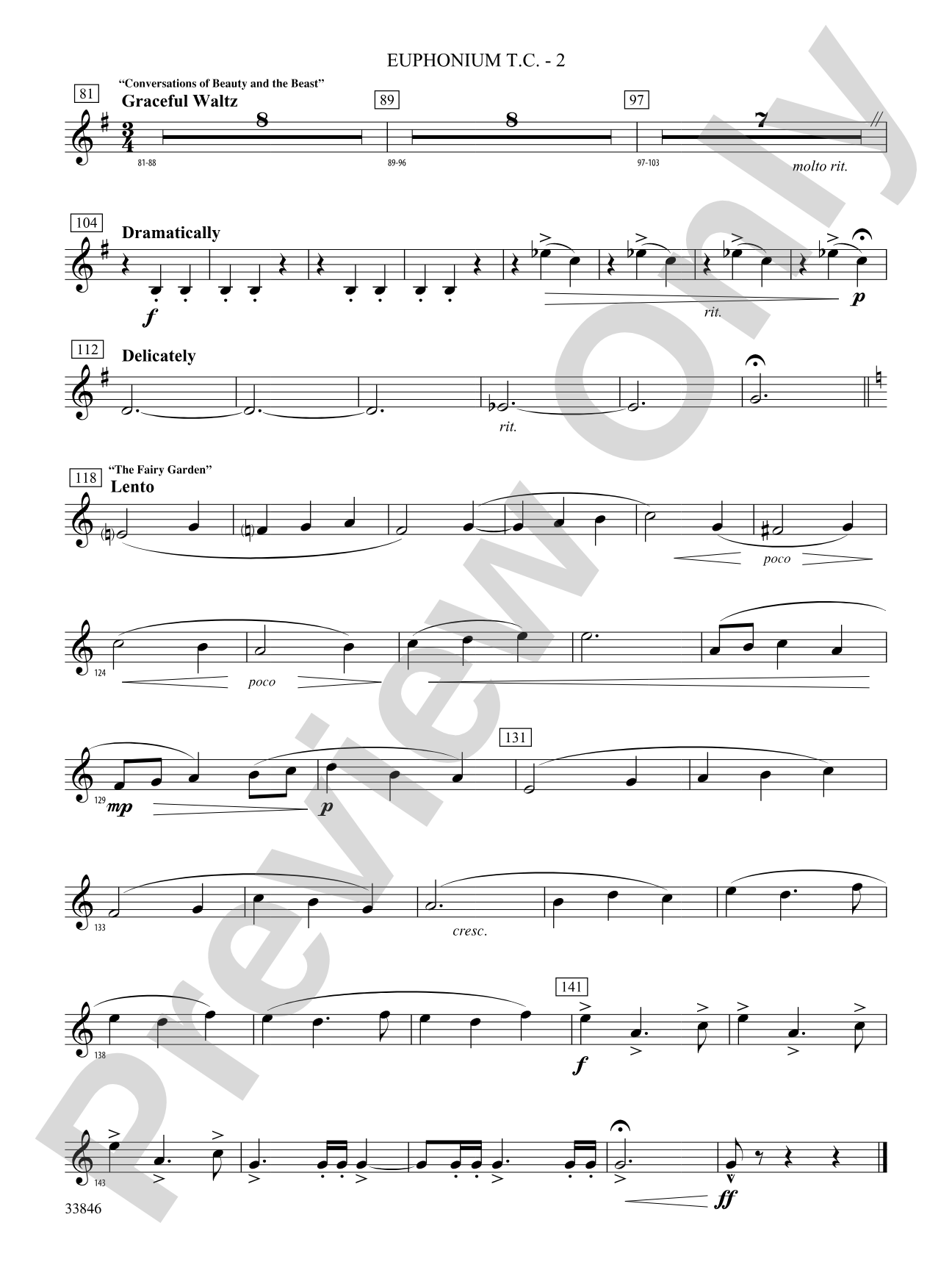 Mother Goose Suite: (wp) Baritone T.C.