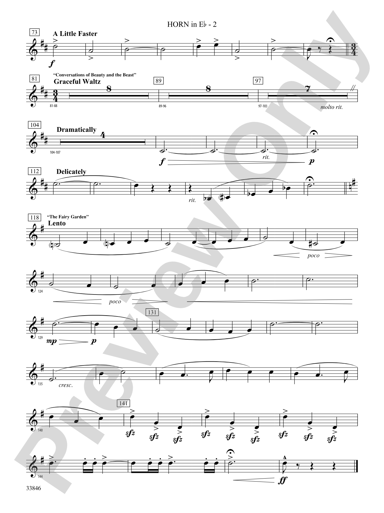 Mother Goose Suite: (wp) 1st Horn in E-flat
