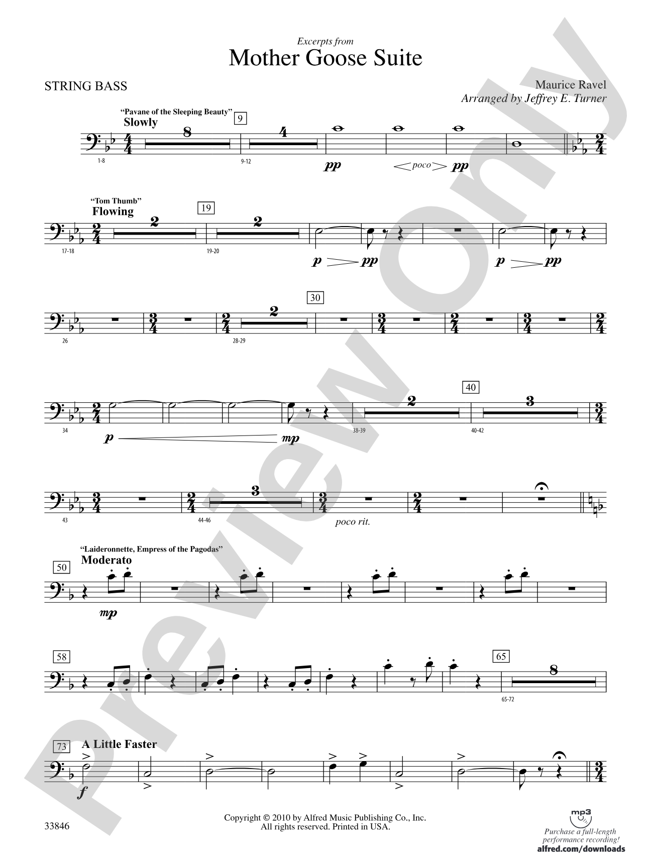 Mother Goose Suite: (wp) String Bass