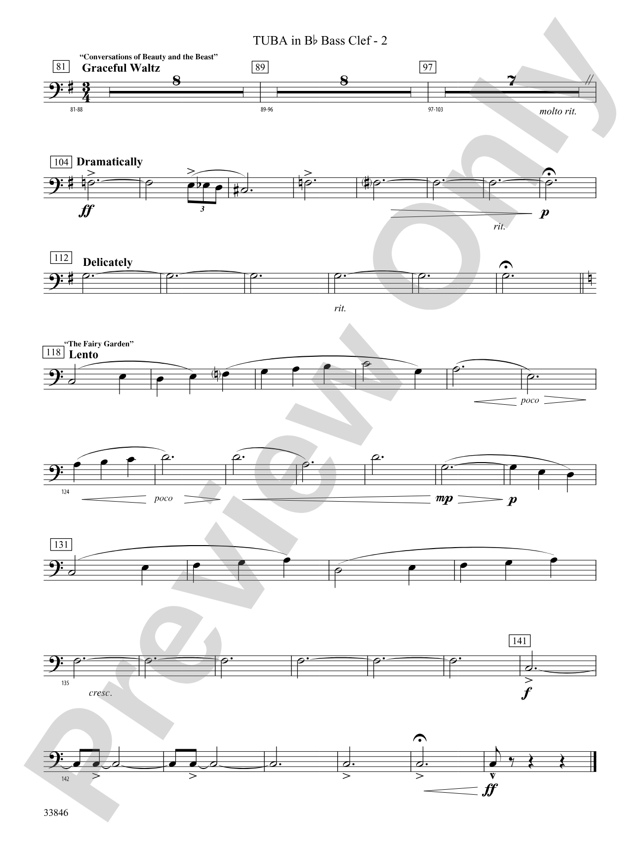 Mother Goose Suite: (wp) B-flat Tuba B.C.