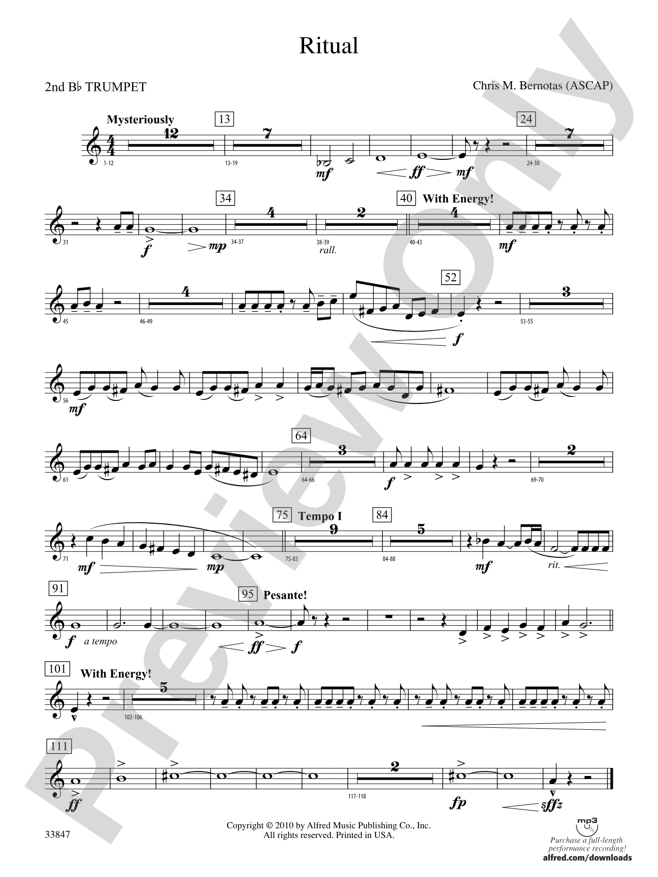 Ritual: 2nd B-flat Trumpet