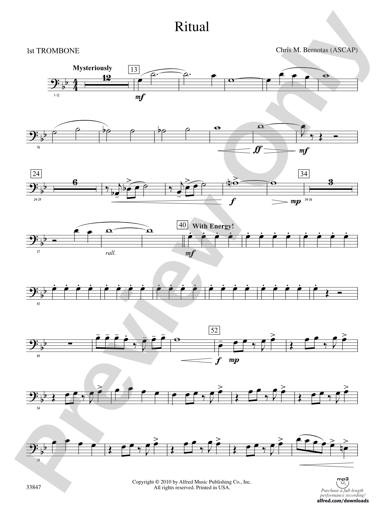 Ritual: 1st Trombone