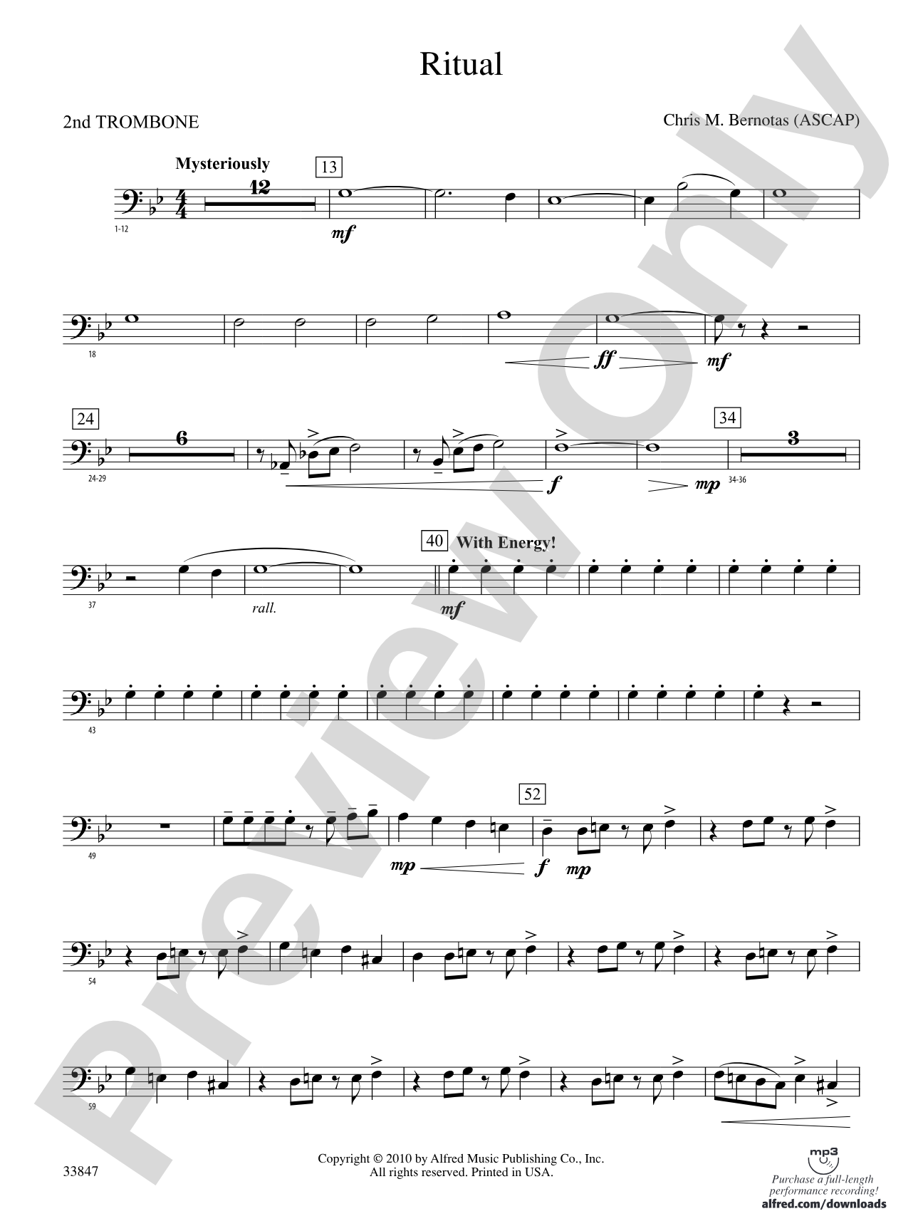 Ritual: 2nd Trombone