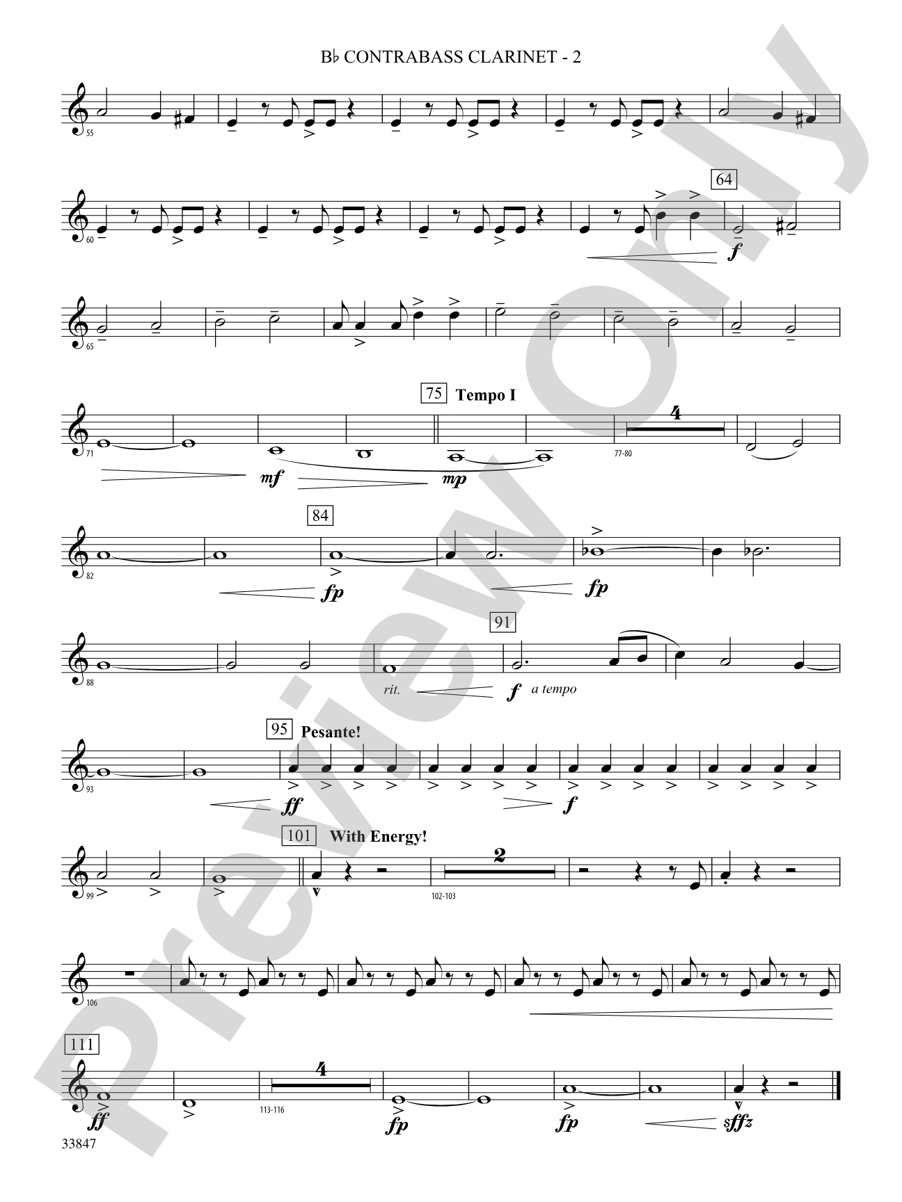 Ritual: (wp) B-flat Contrabass Clarinet