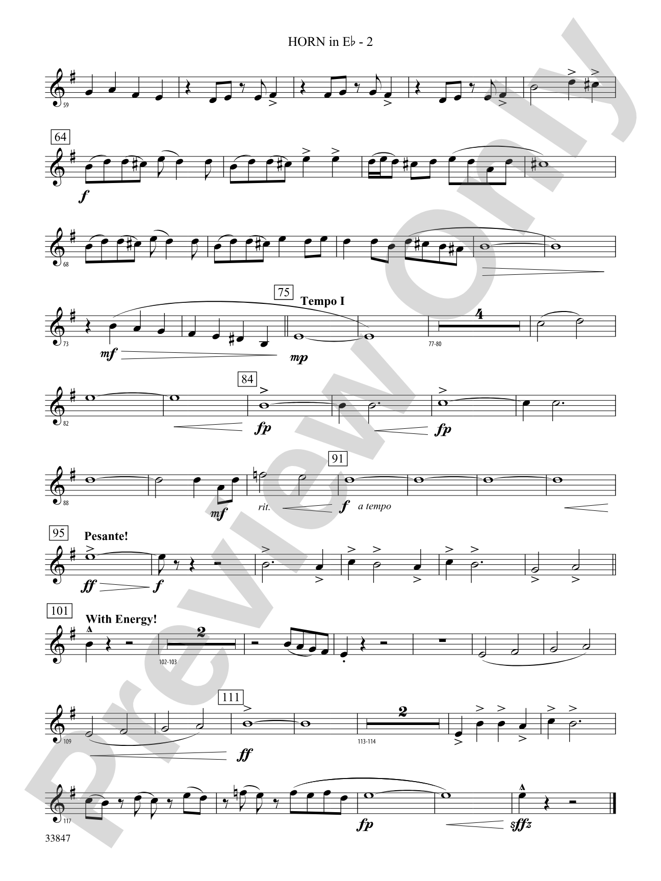 Ritual: (wp) 1st Horn in E-flat