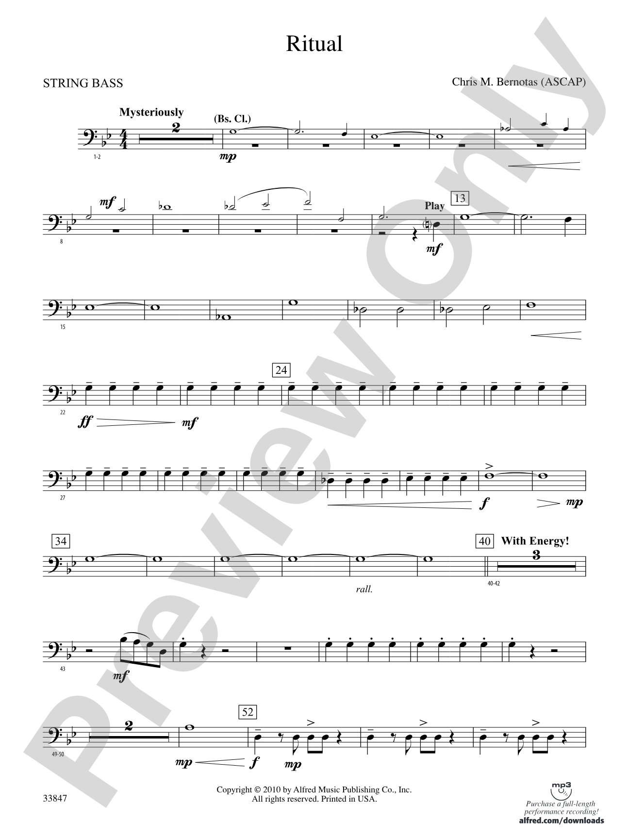 Ritual: (wp) String Bass