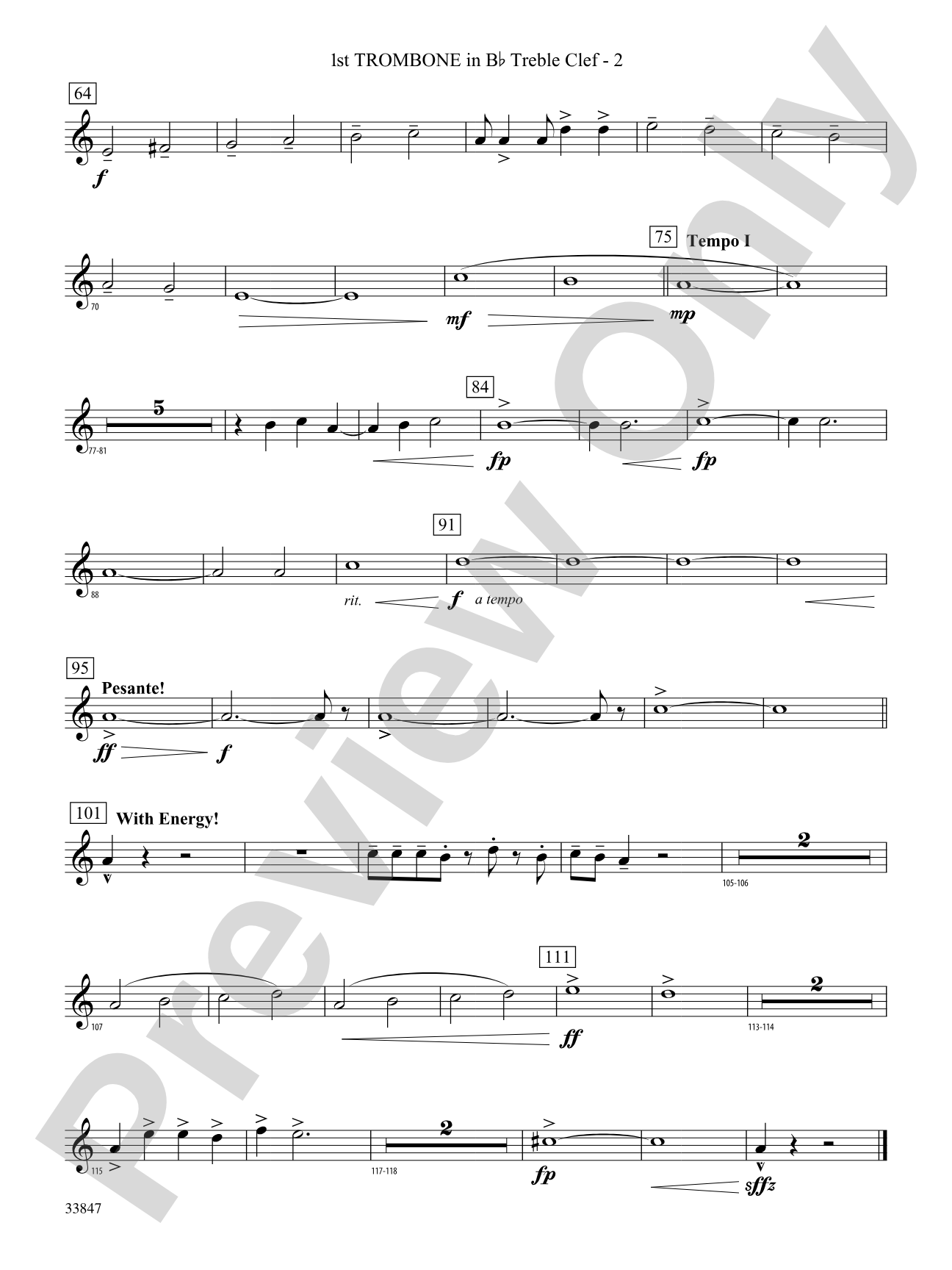 Ritual: (wp) 1st B-flat Trombone T.C.