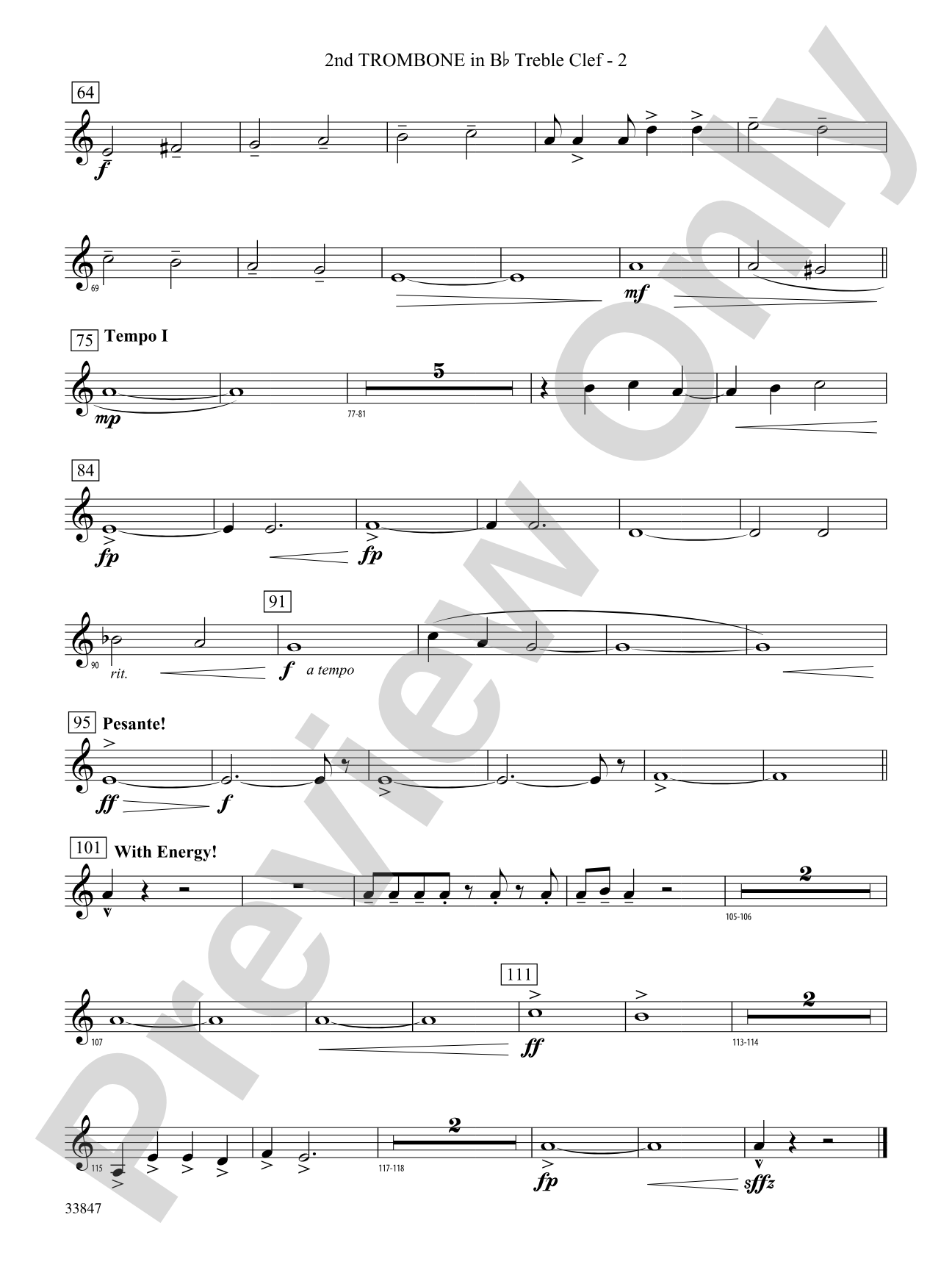 Ritual: (wp) 2nd B-flat Trombone T.C.