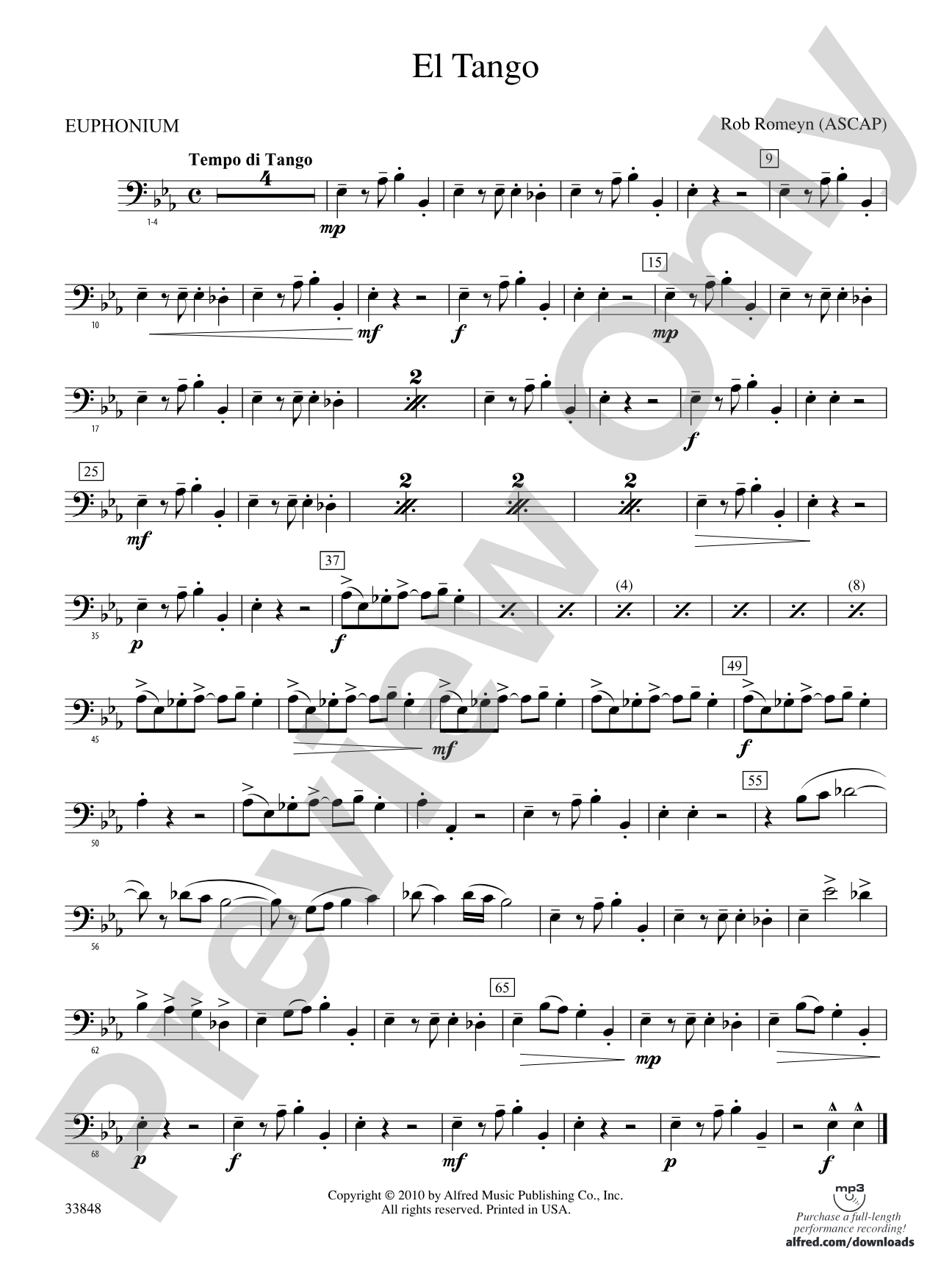 El Tango: Baritone B.C.