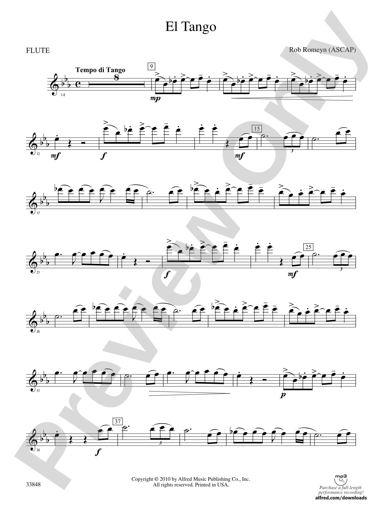 El Tango: Flute