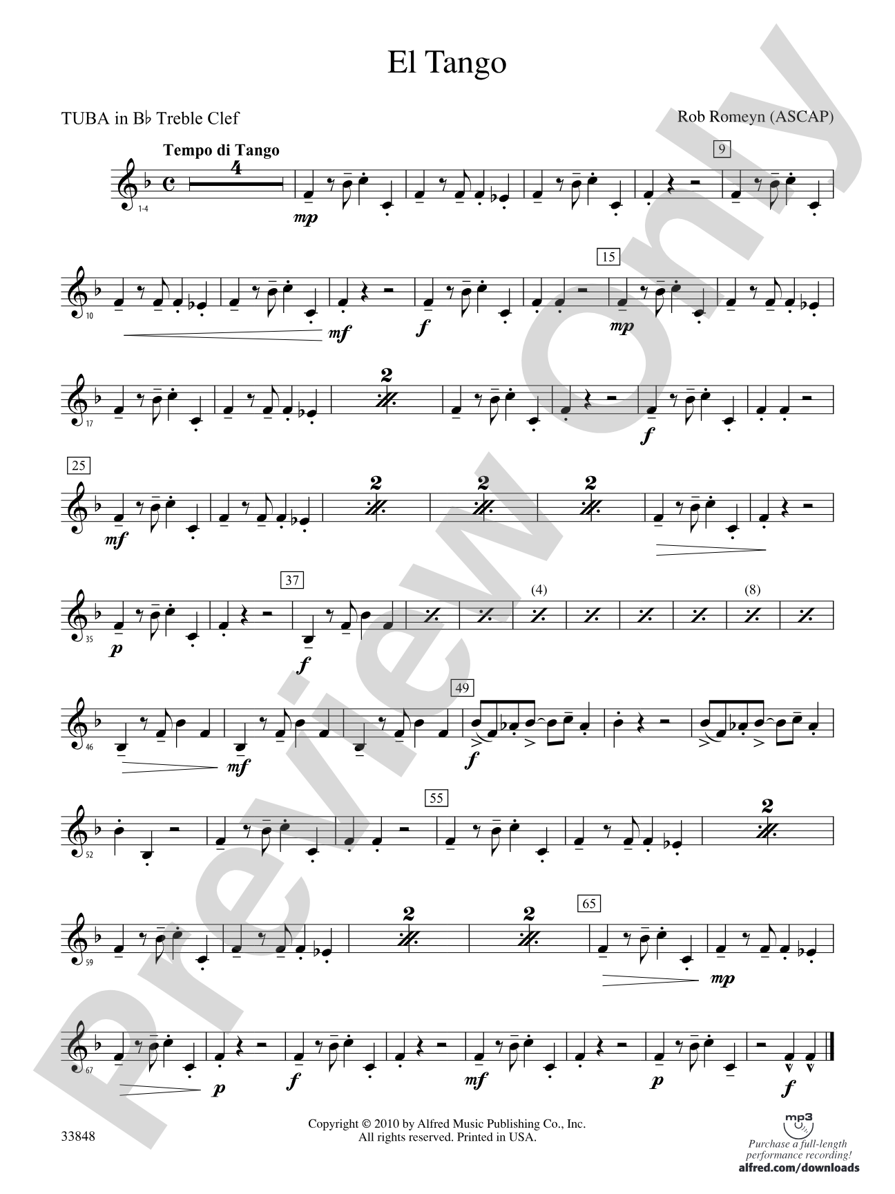El Tango: (wp) B-flat Tuba T.C.