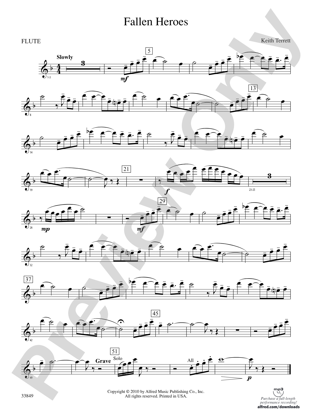 Fallen Heroes: Flute
