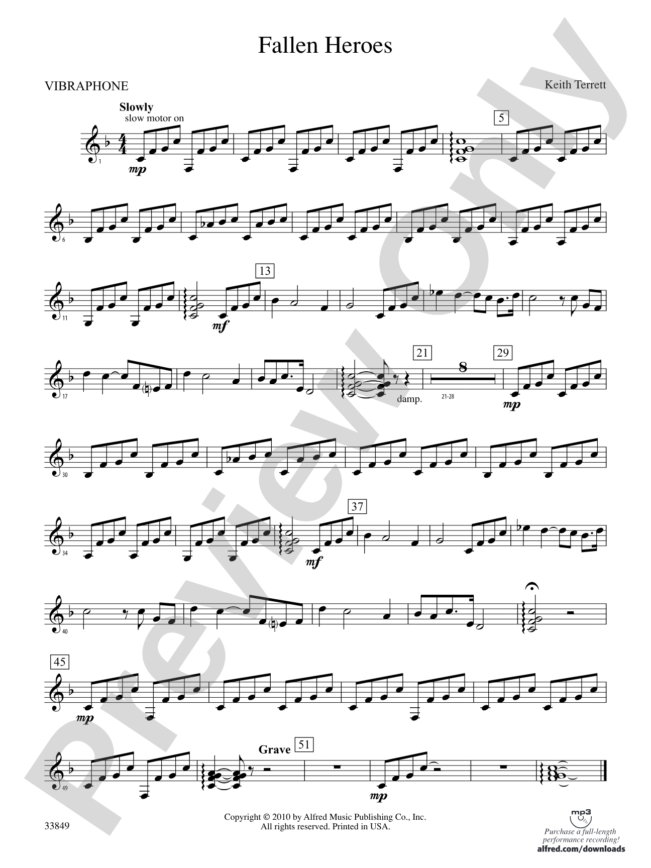 Fallen Heroes: Vibraphone