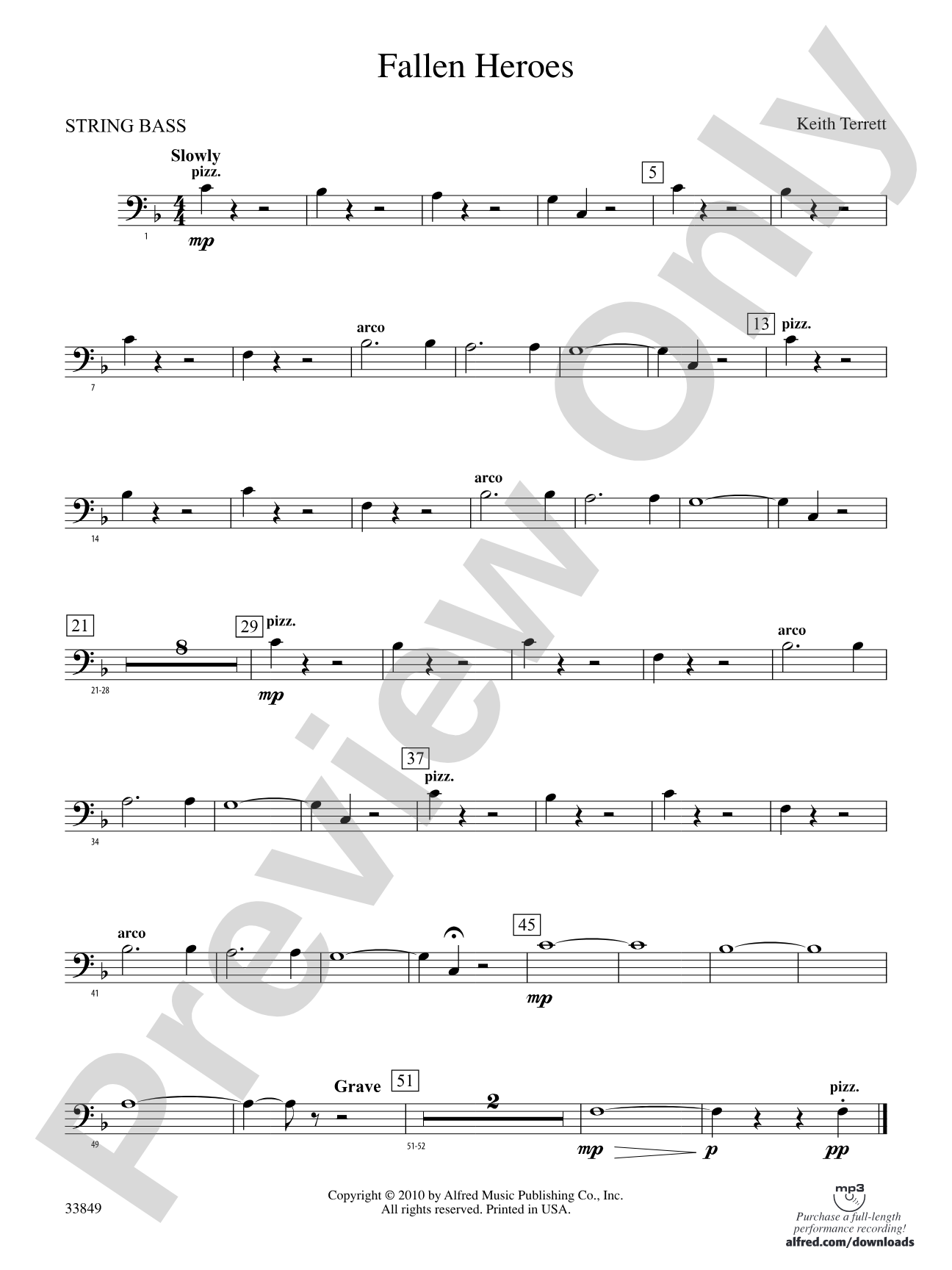 Fallen Heroes: (wp) String Bass