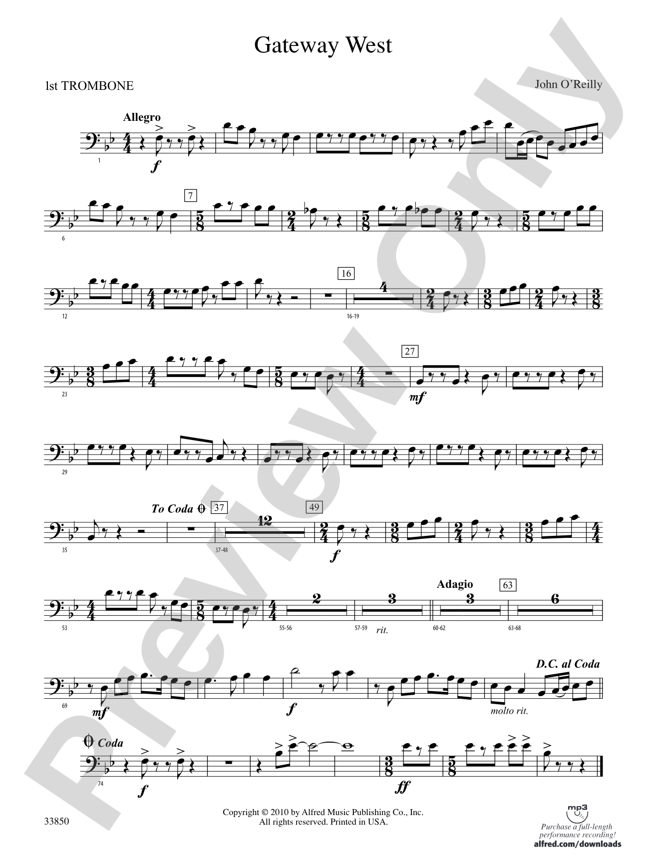 Gateway West: 1st Trombone