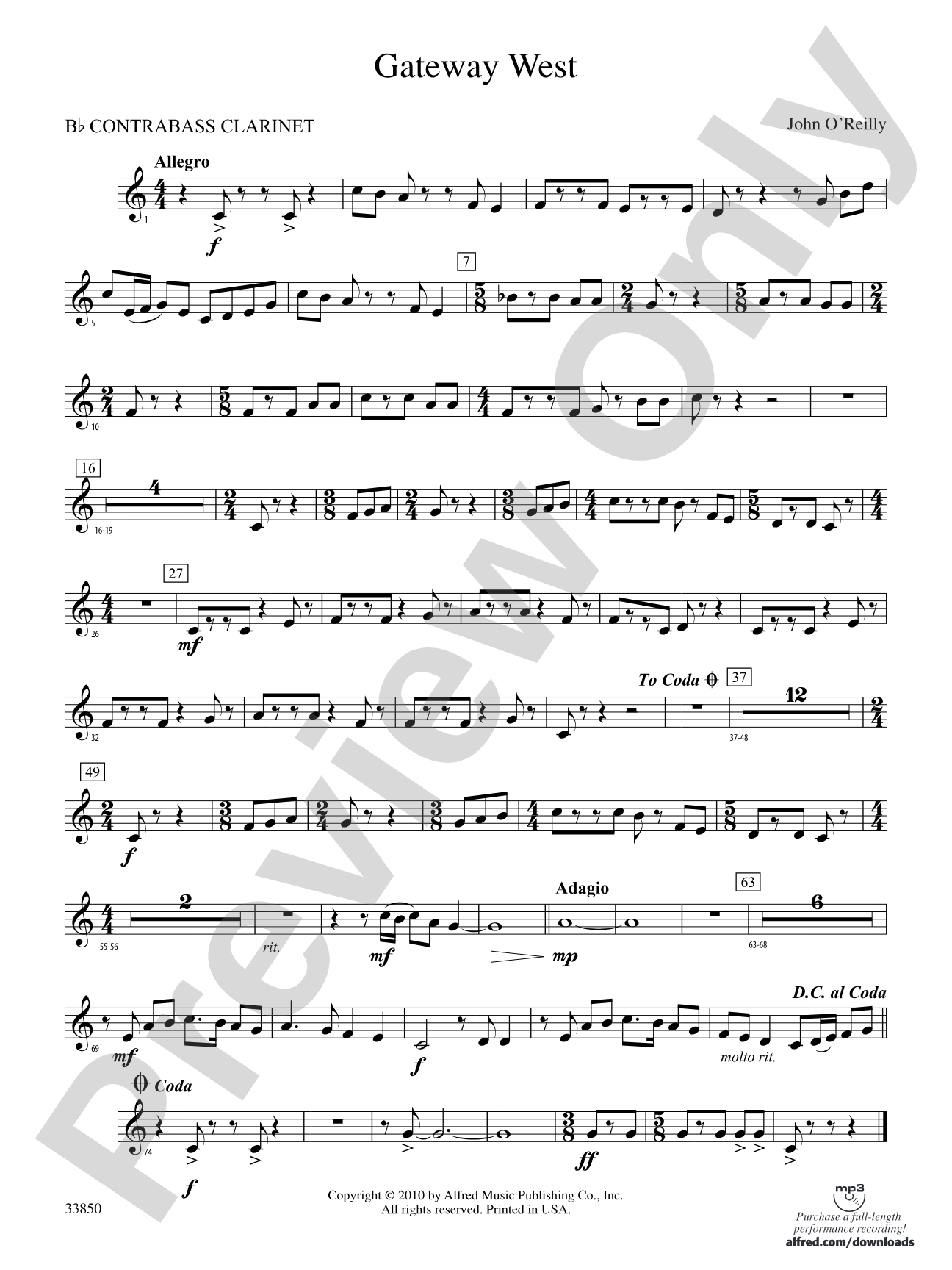 Gateway West: (wp) B-flat Contrabass Clarinet