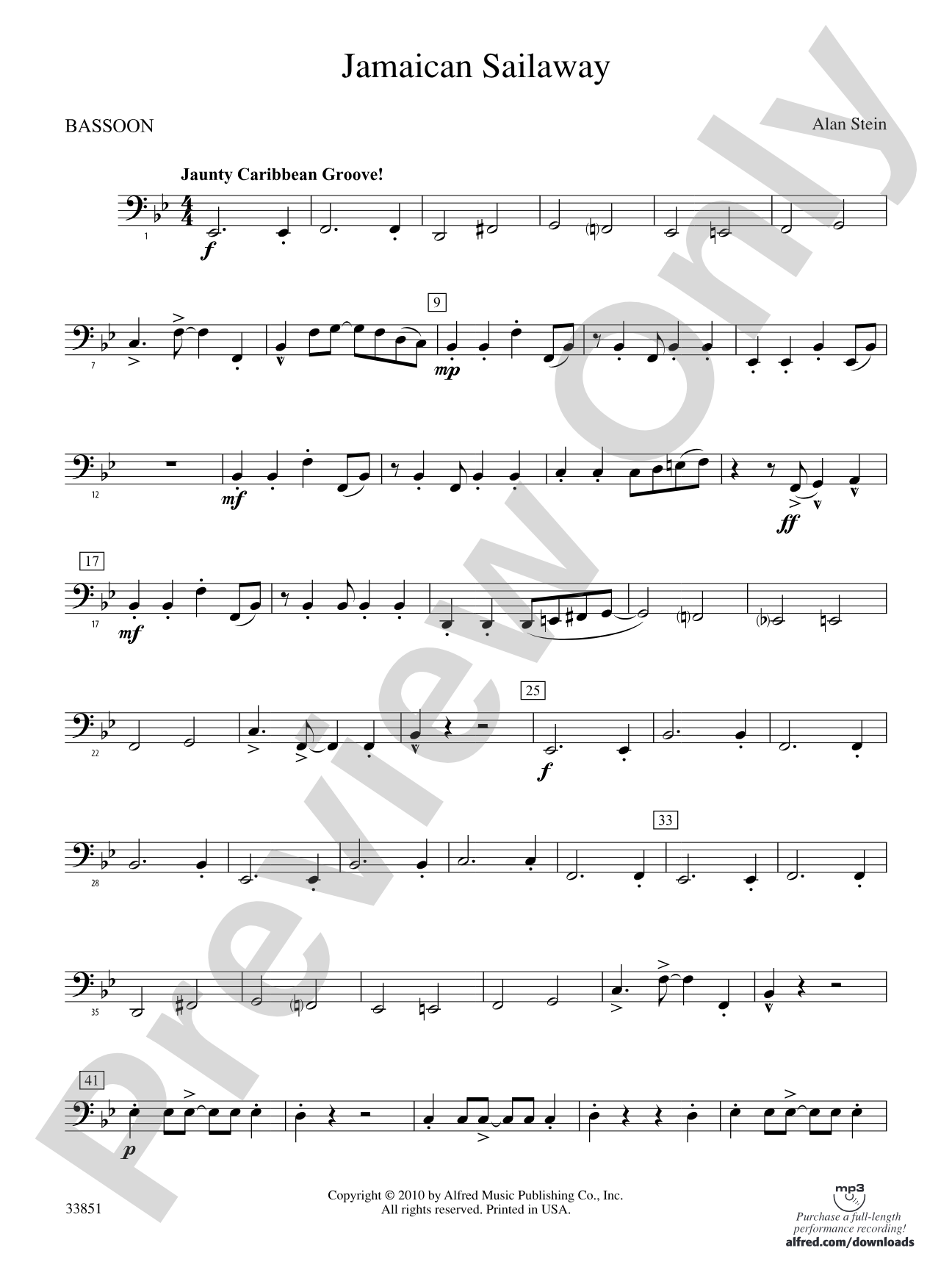 Jamaican Sailaway: Bassoon