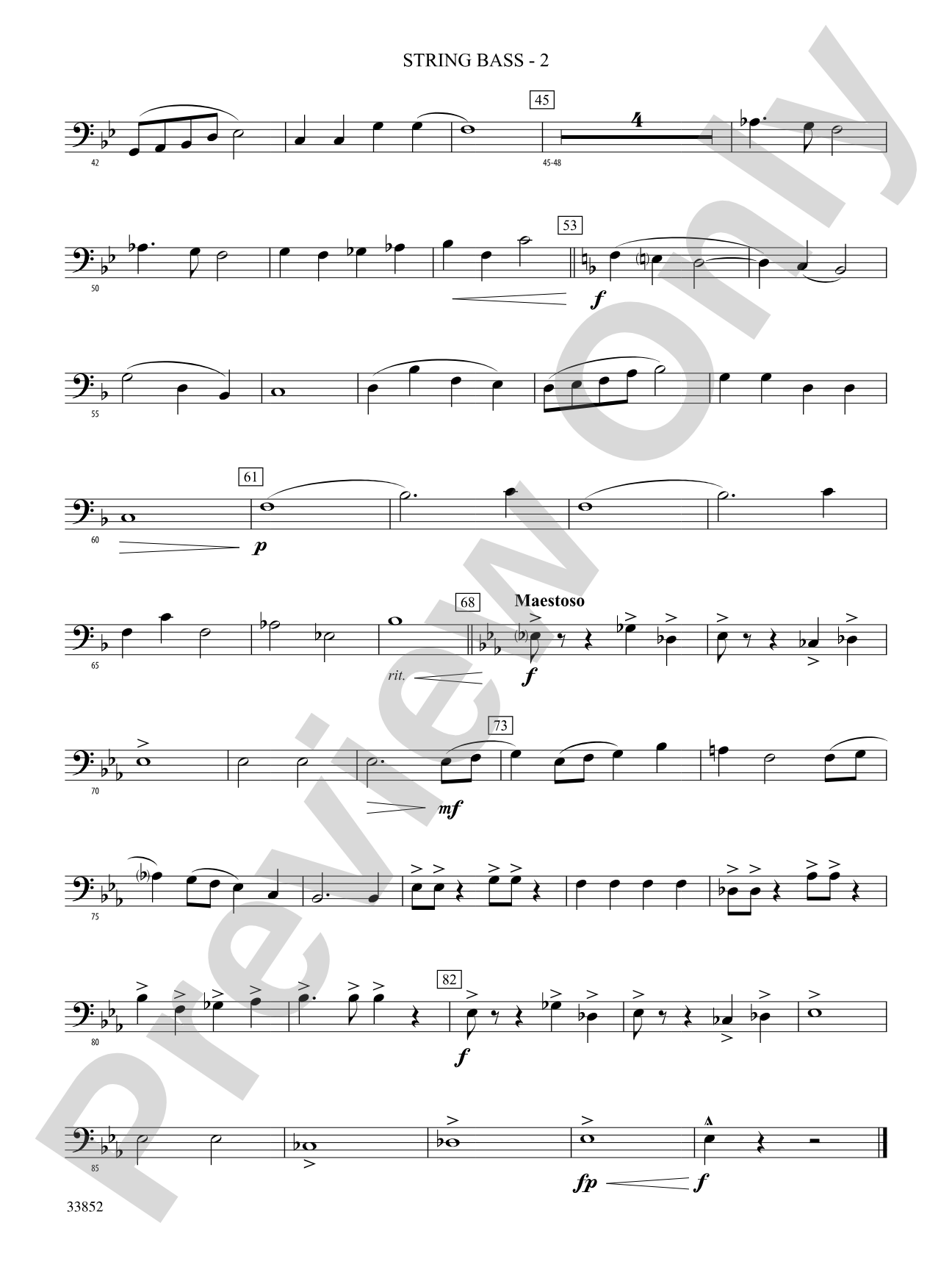 Monticello Mosaic: (wp) String Bass