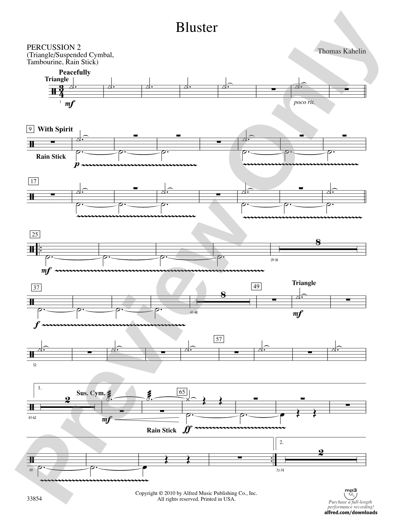 Bluster: 2nd Percussion