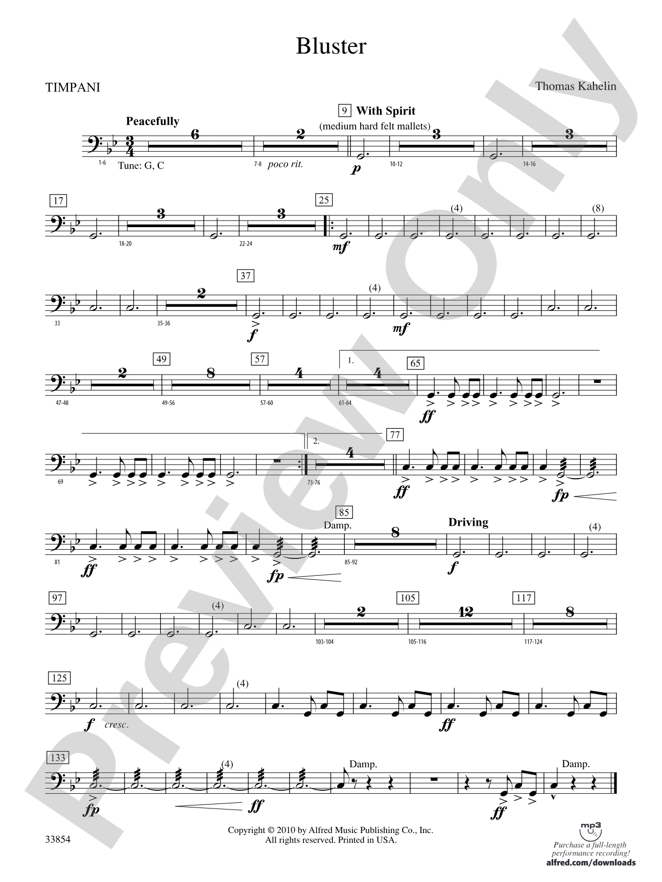 Bluster: Timpani
