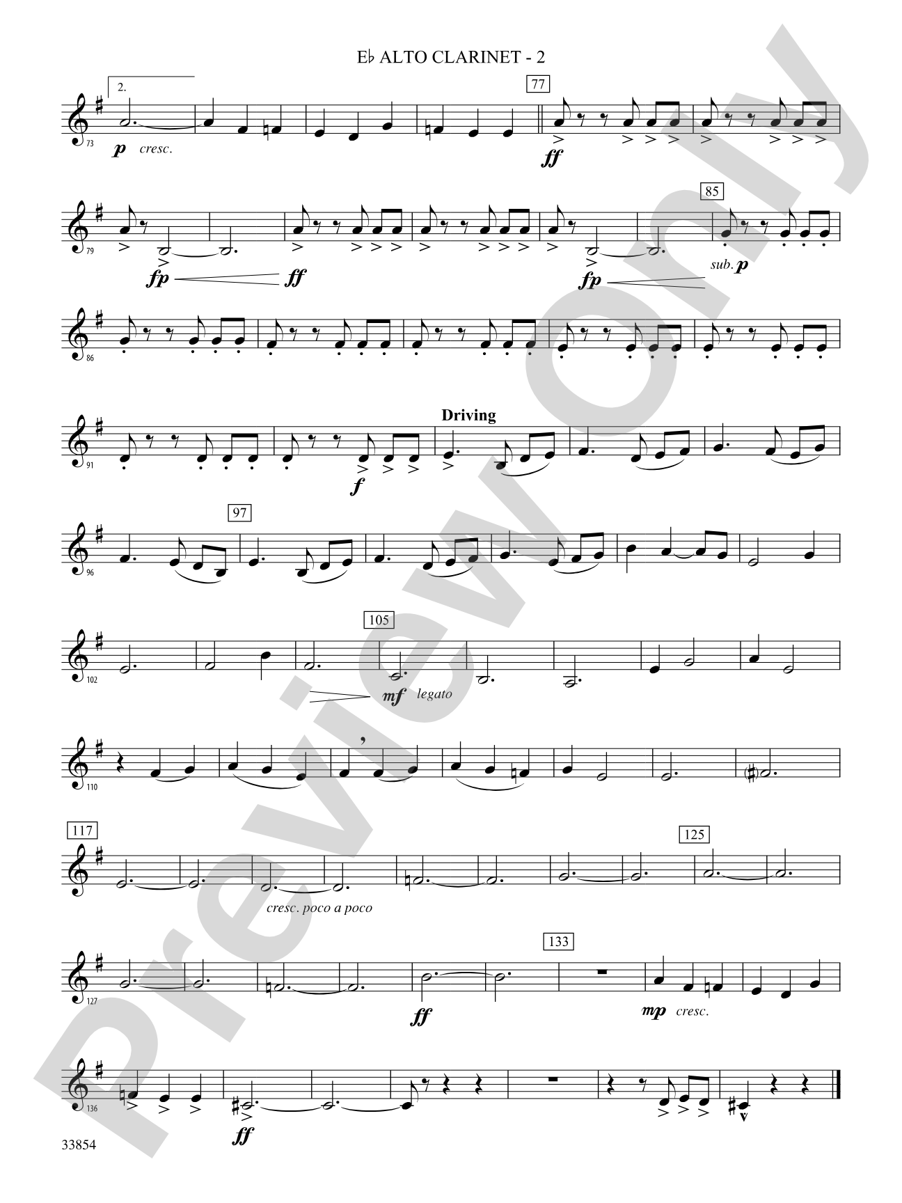 Bluster: (wp) E-flat Alto Clarinet