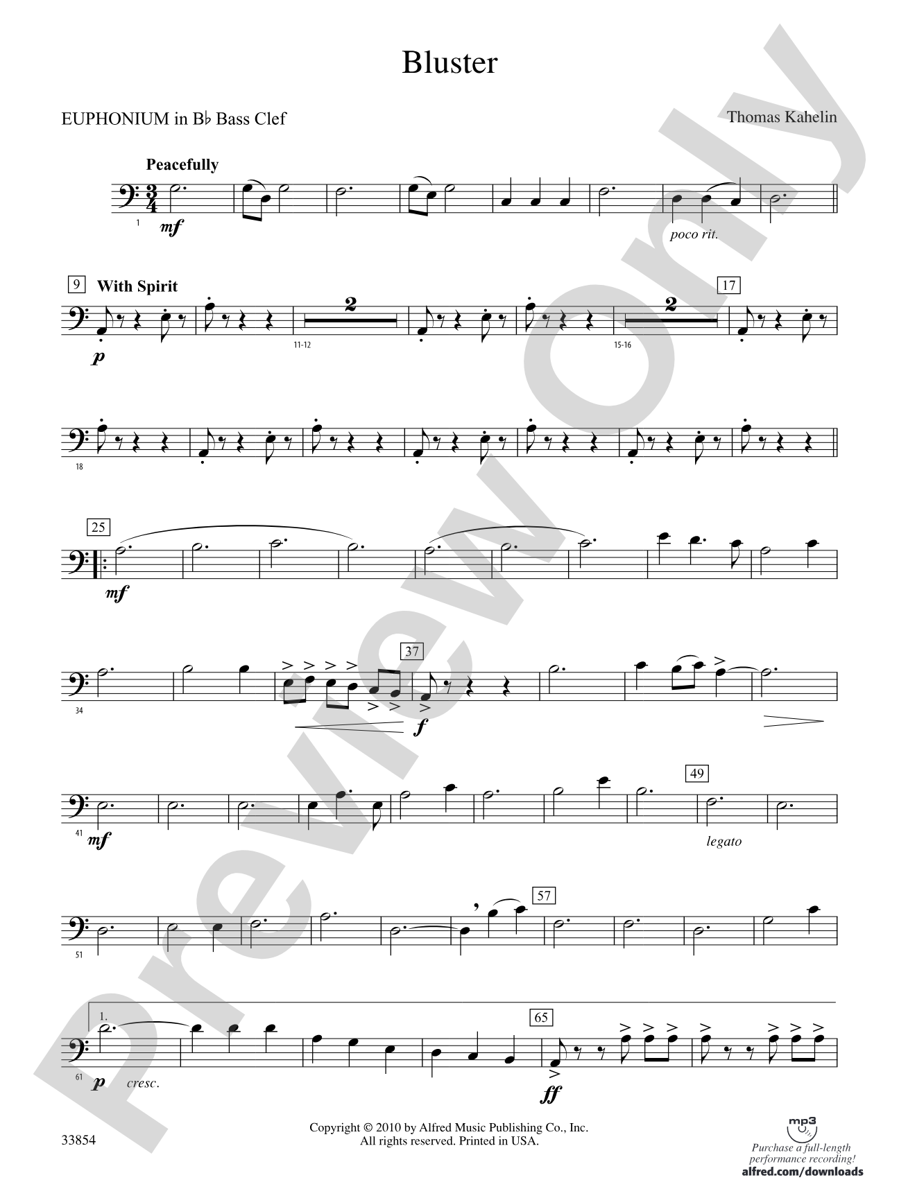 Bluster: (wp) B-flat Baritone B.C.
