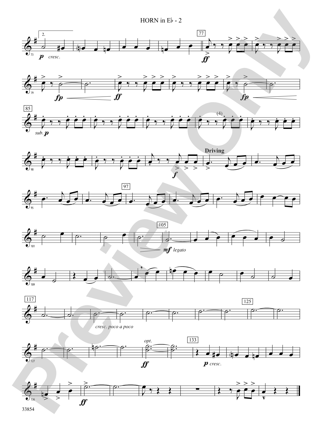 Bluster: (wp) 1st Horn in E-flat