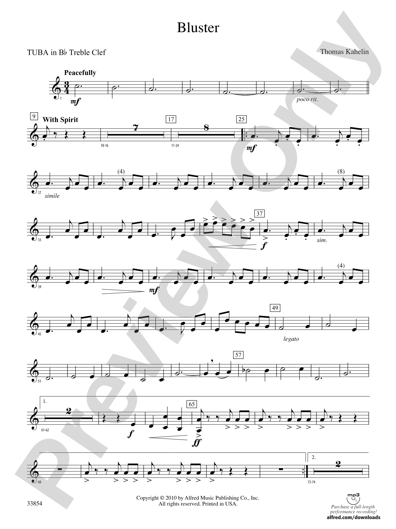 Bluster: (wp) B-flat Tuba T.C.