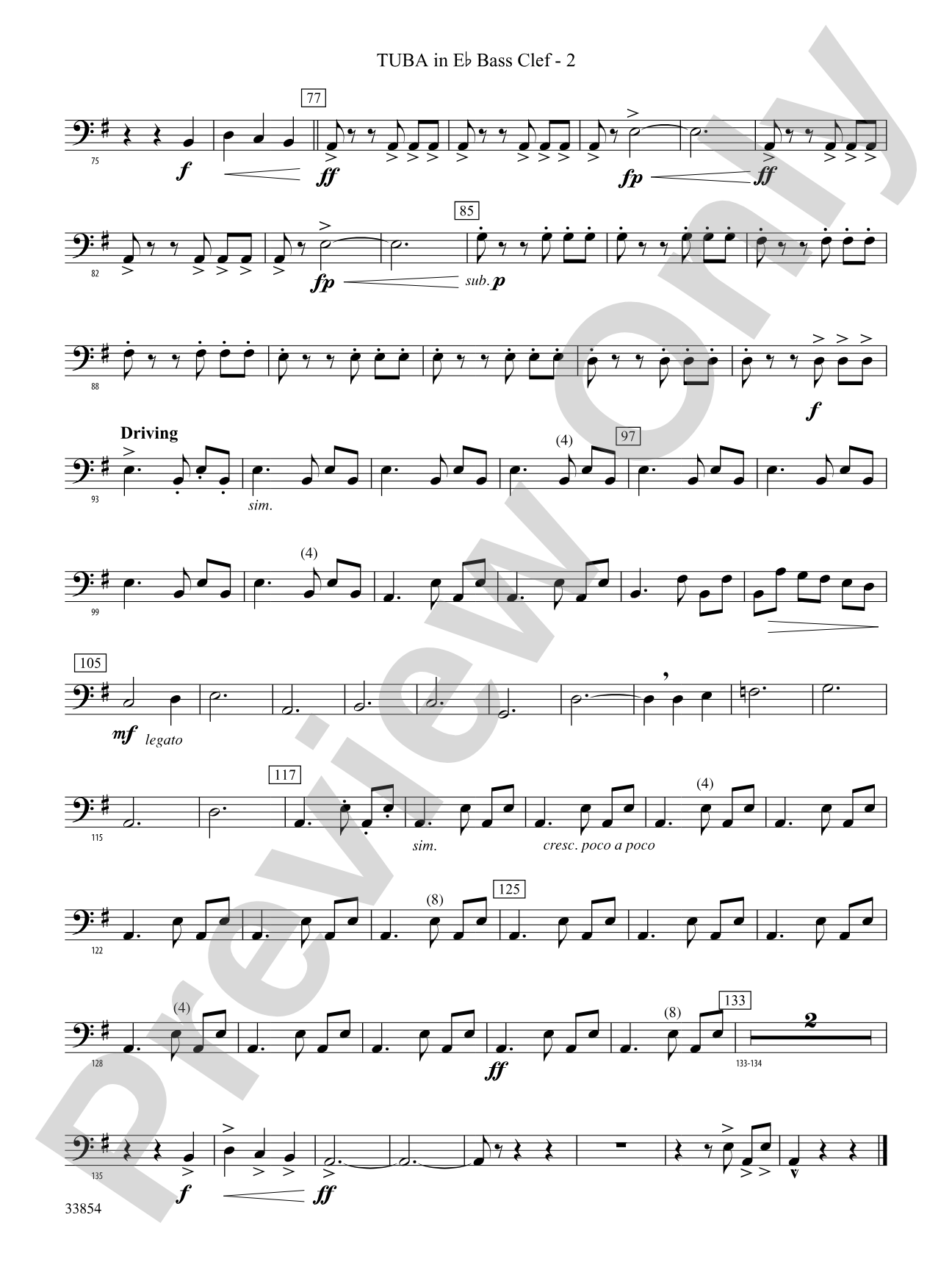Bluster: (wp) E-flat Tuba B.C.