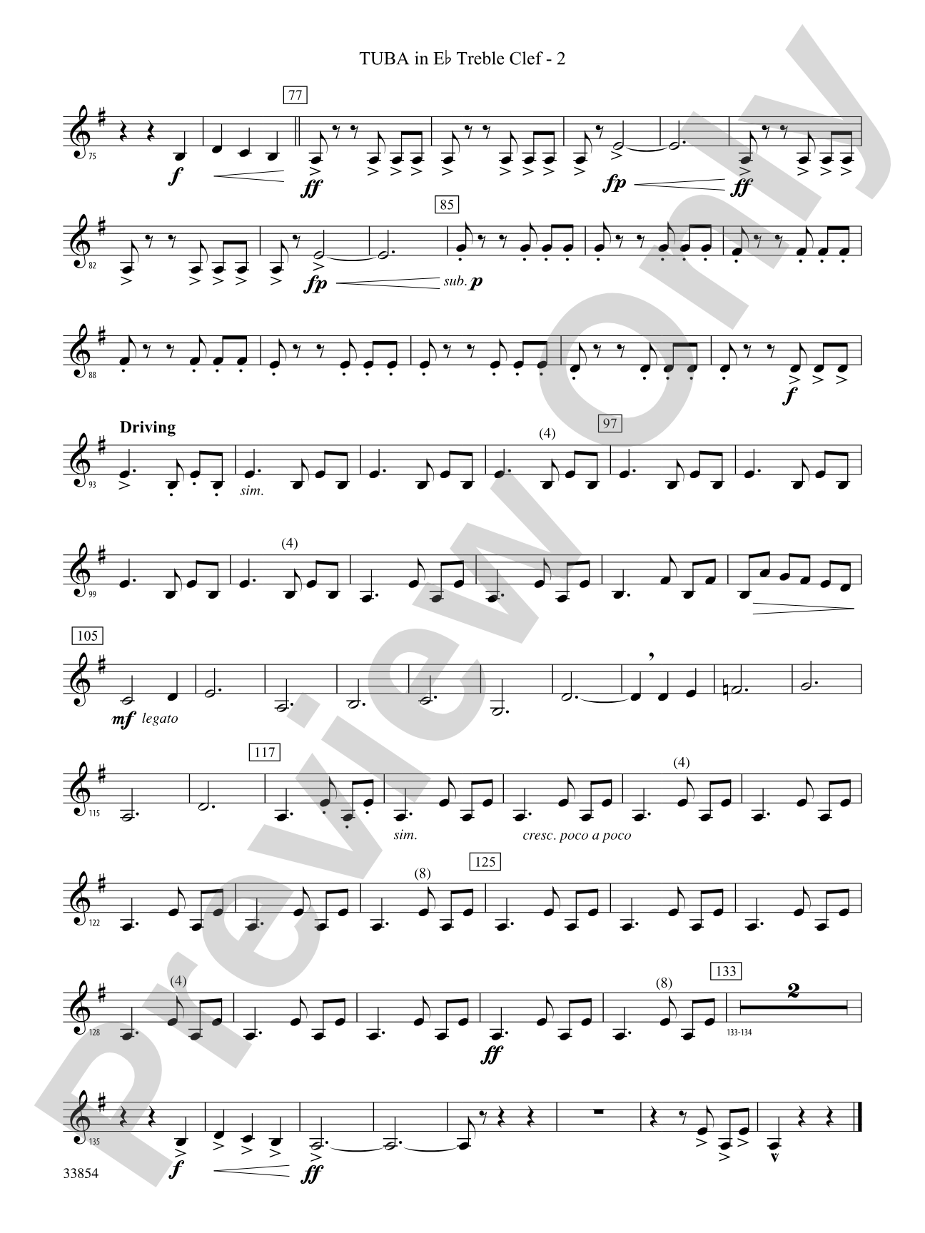 Bluster: (wp) E-flat Tuba T.C.