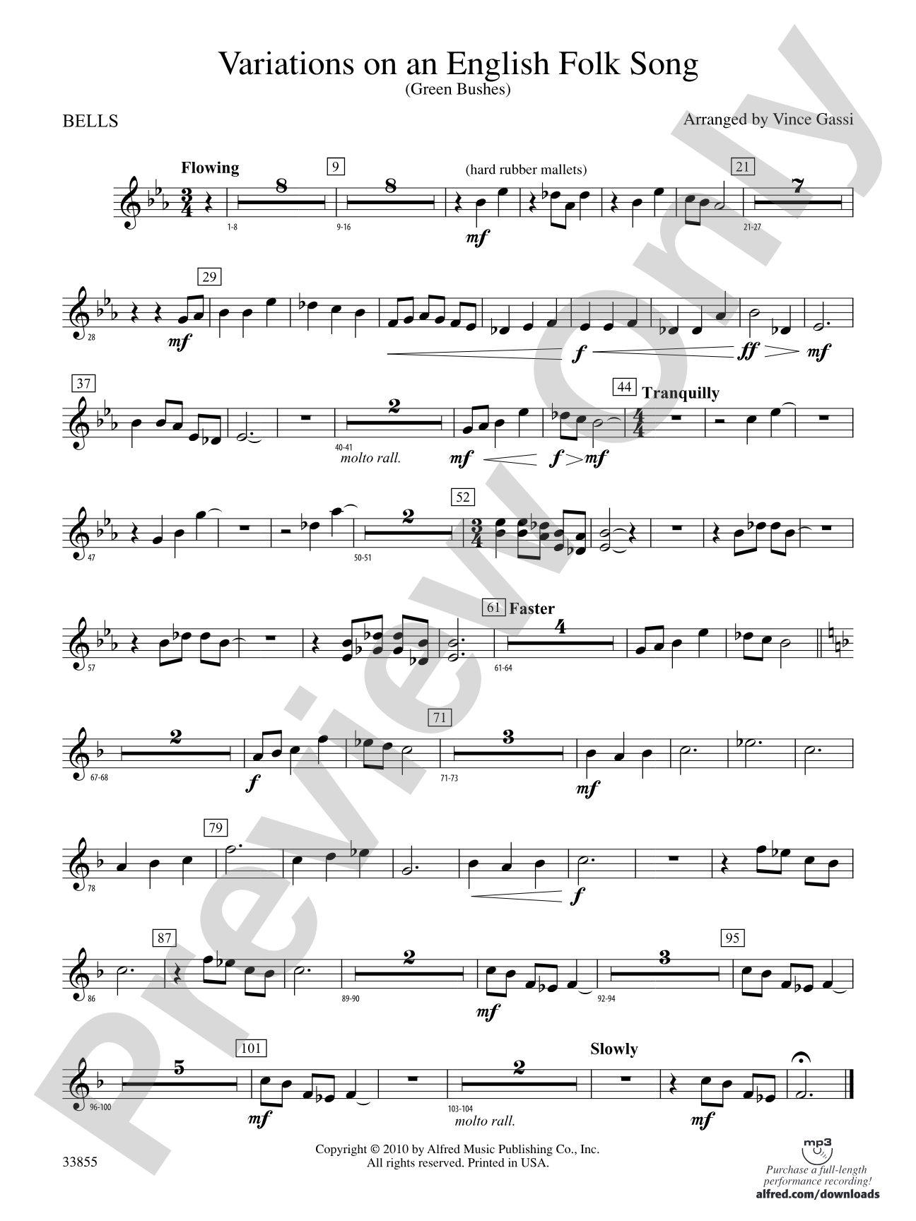 Variations on an English Folk Song: Bells