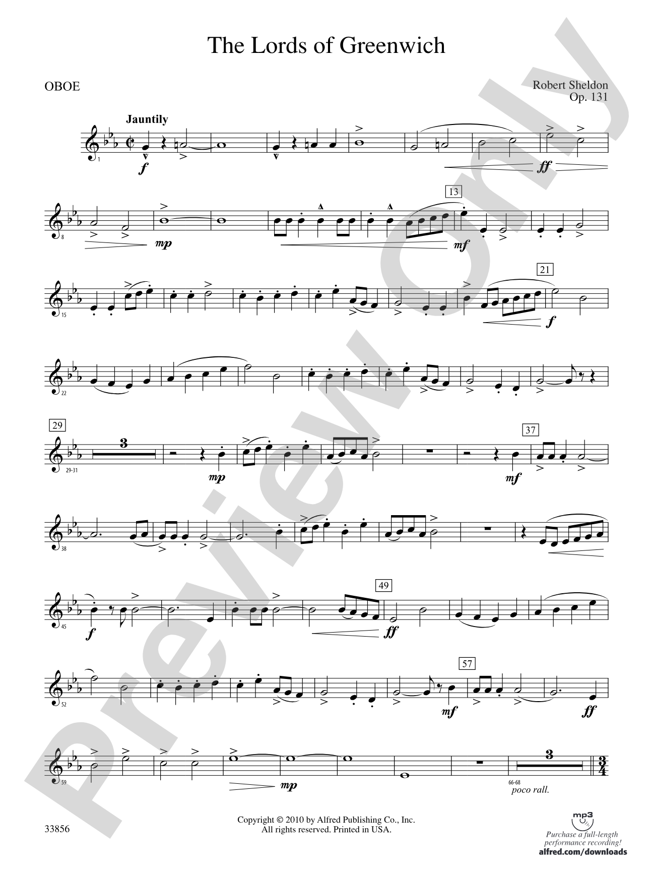 The Lords of Greenwich: Oboe
