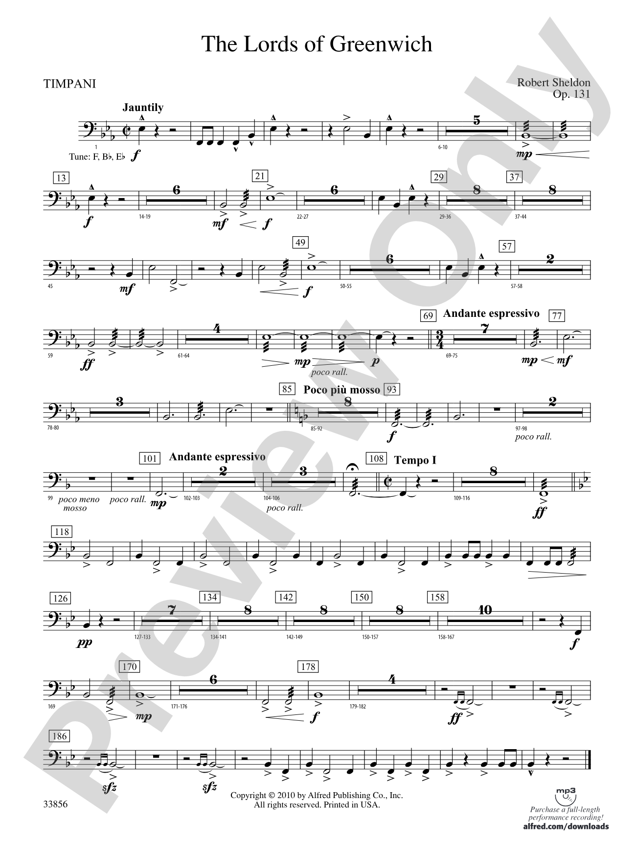 The Lords of Greenwich: Timpani