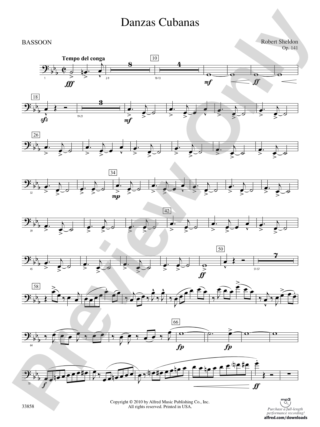 Danzas Cubanas: Bassoon