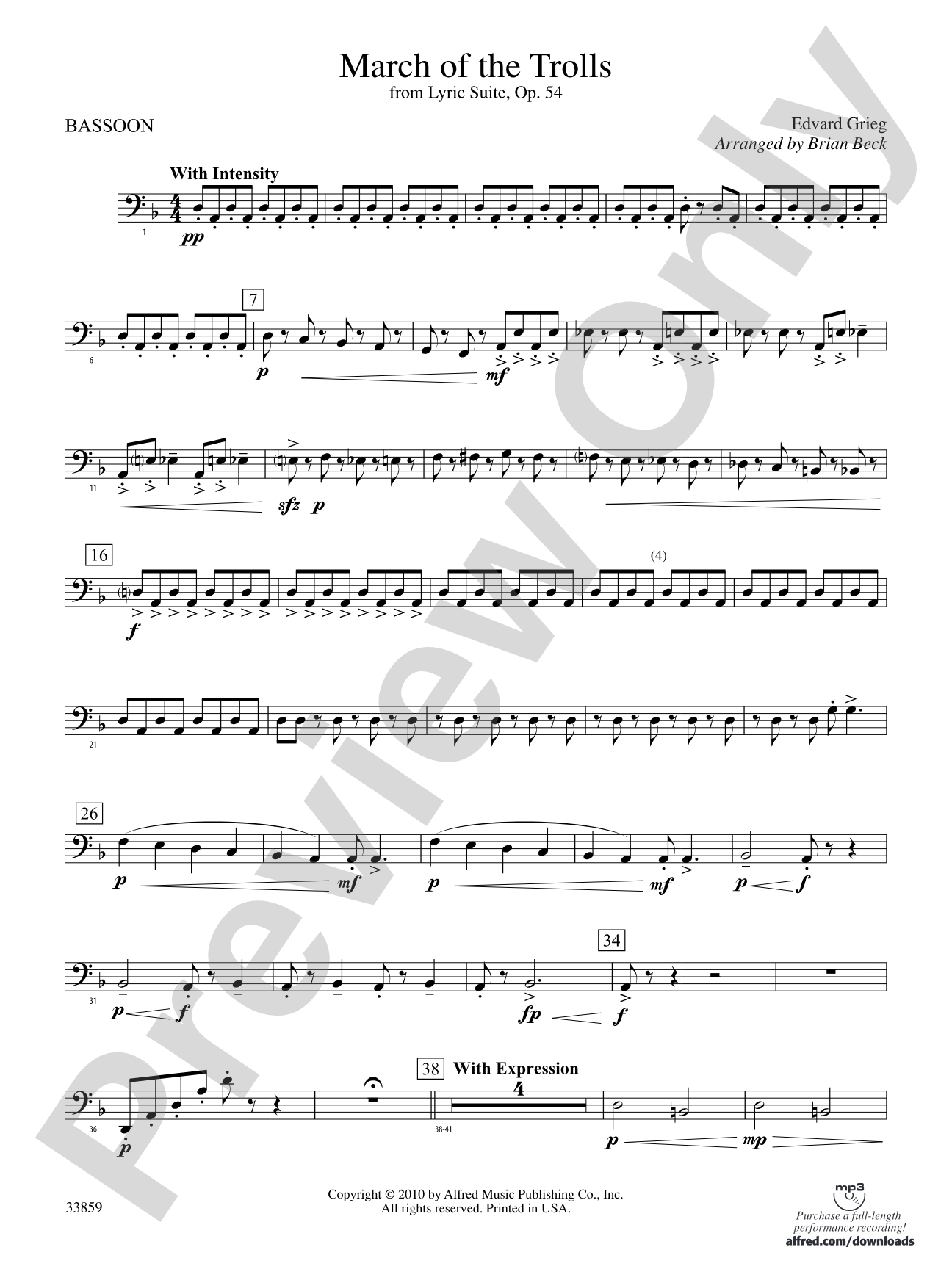 March of the Trolls: Bassoon