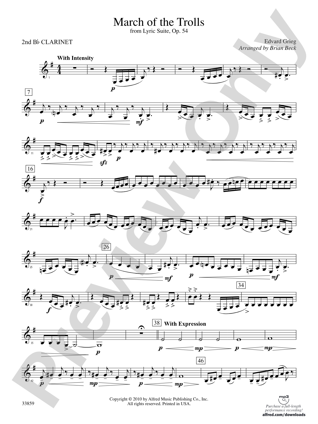 March of the Trolls: 2nd B-flat Clarinet