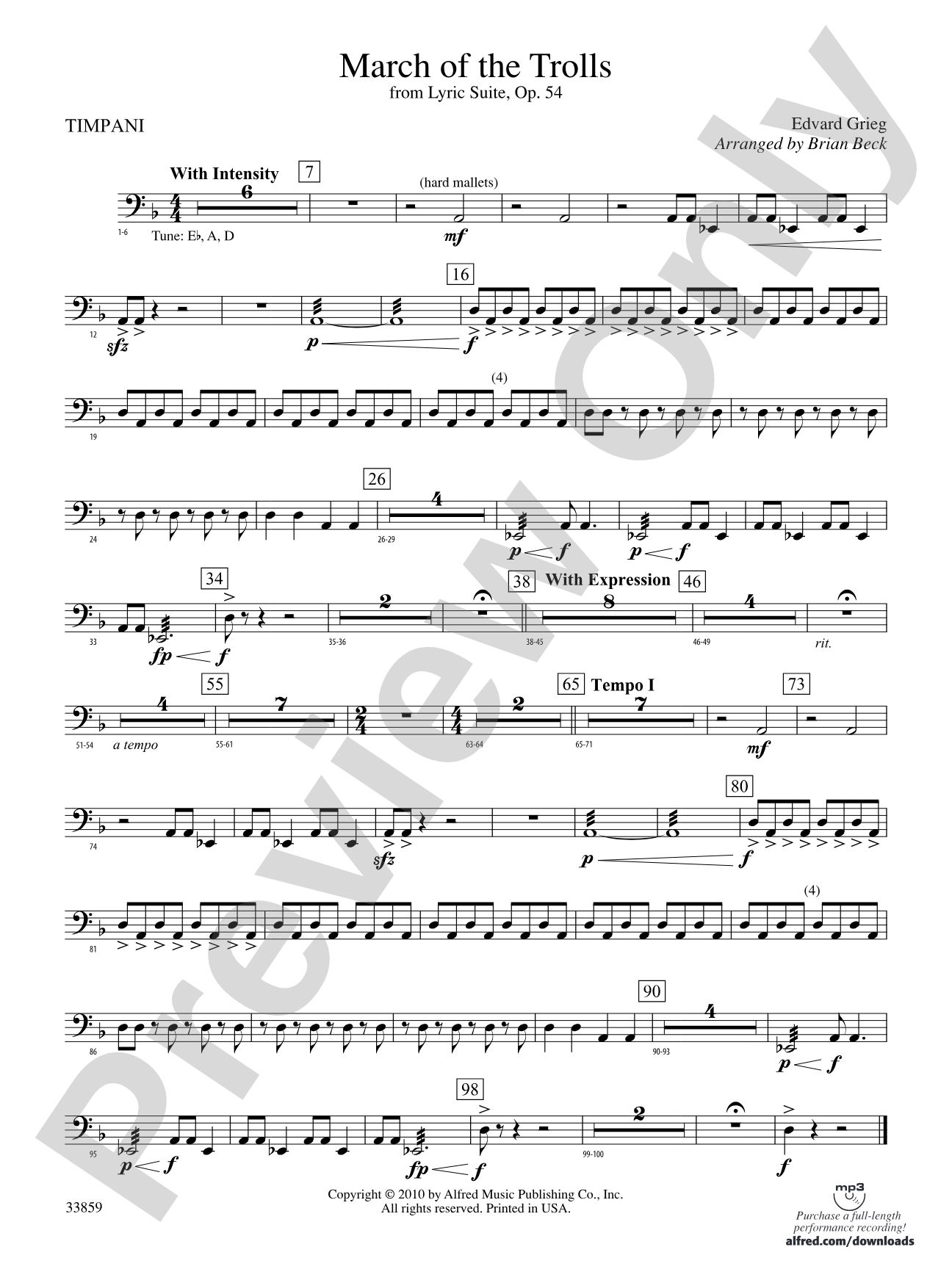 March of the Trolls: Timpani