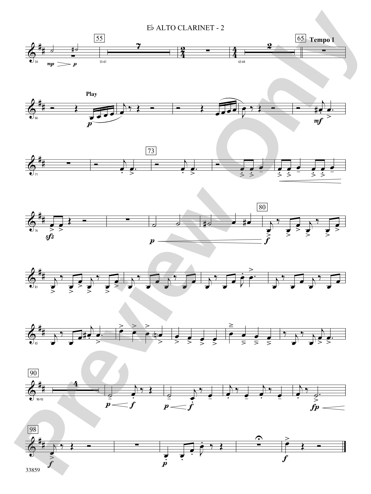 March of the Trolls: (wp) E-flat Alto Clarinet