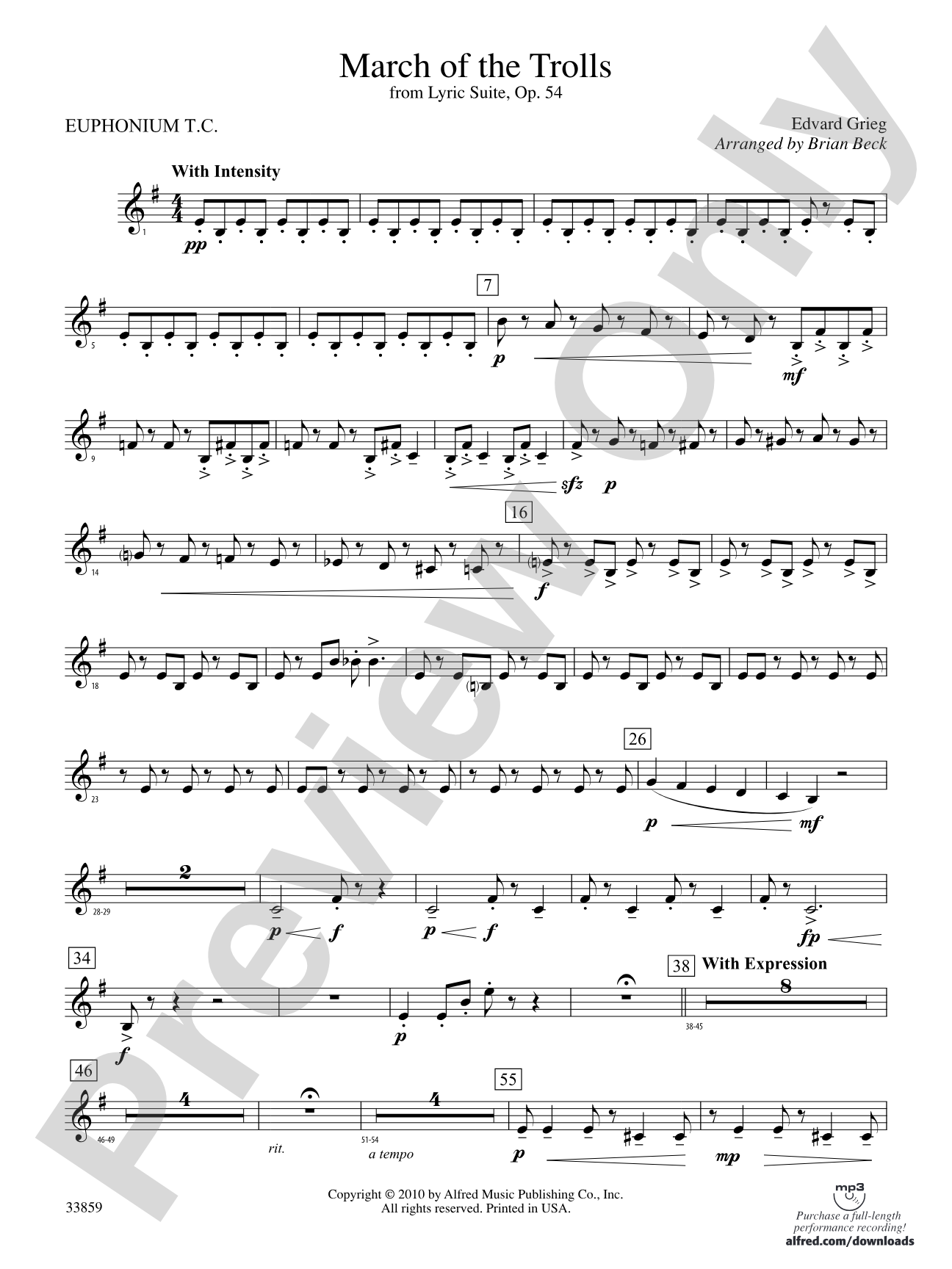 March of the Trolls: (wp) Baritone T.C.