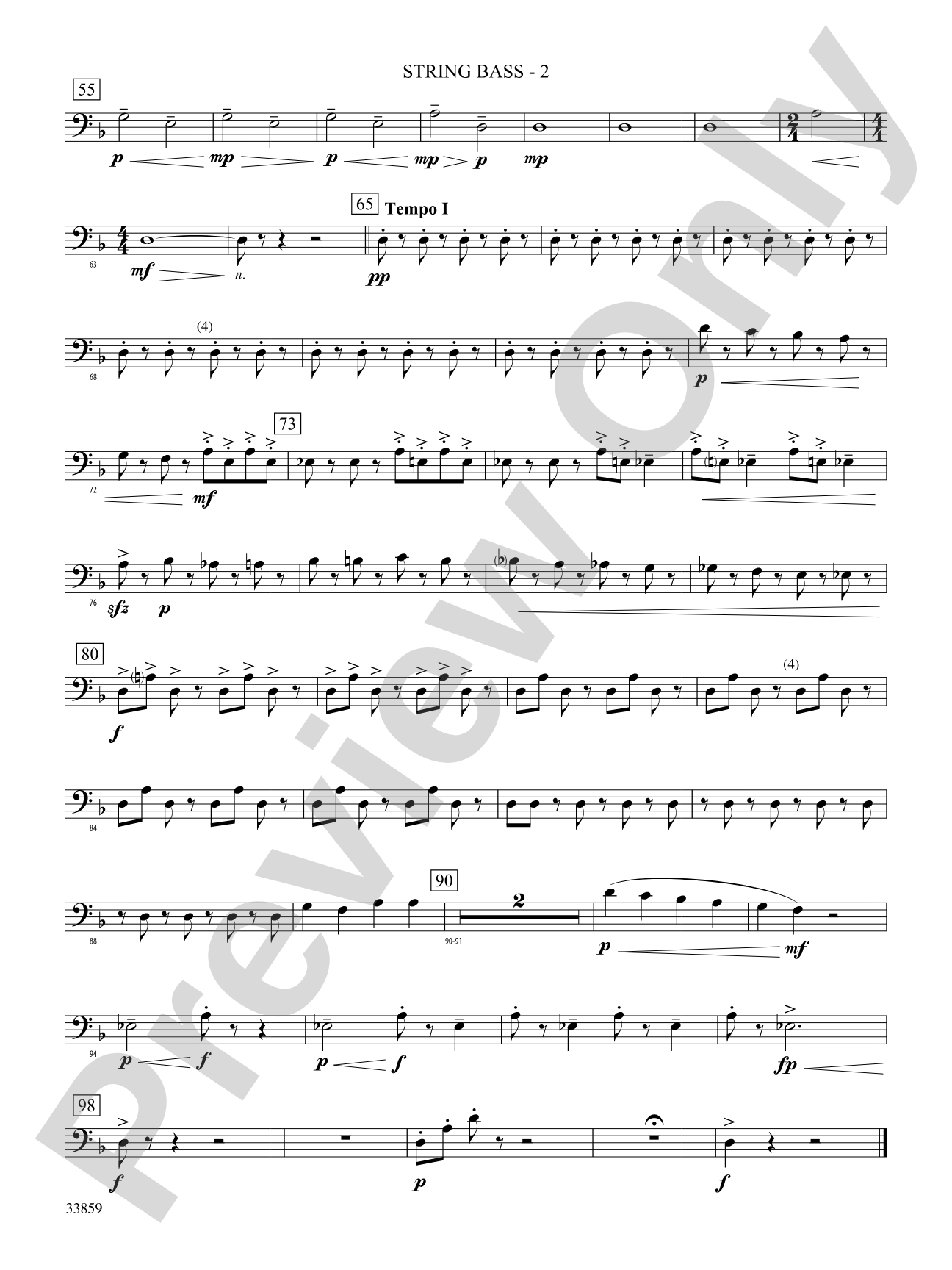 March of the Trolls: (wp) String Bass